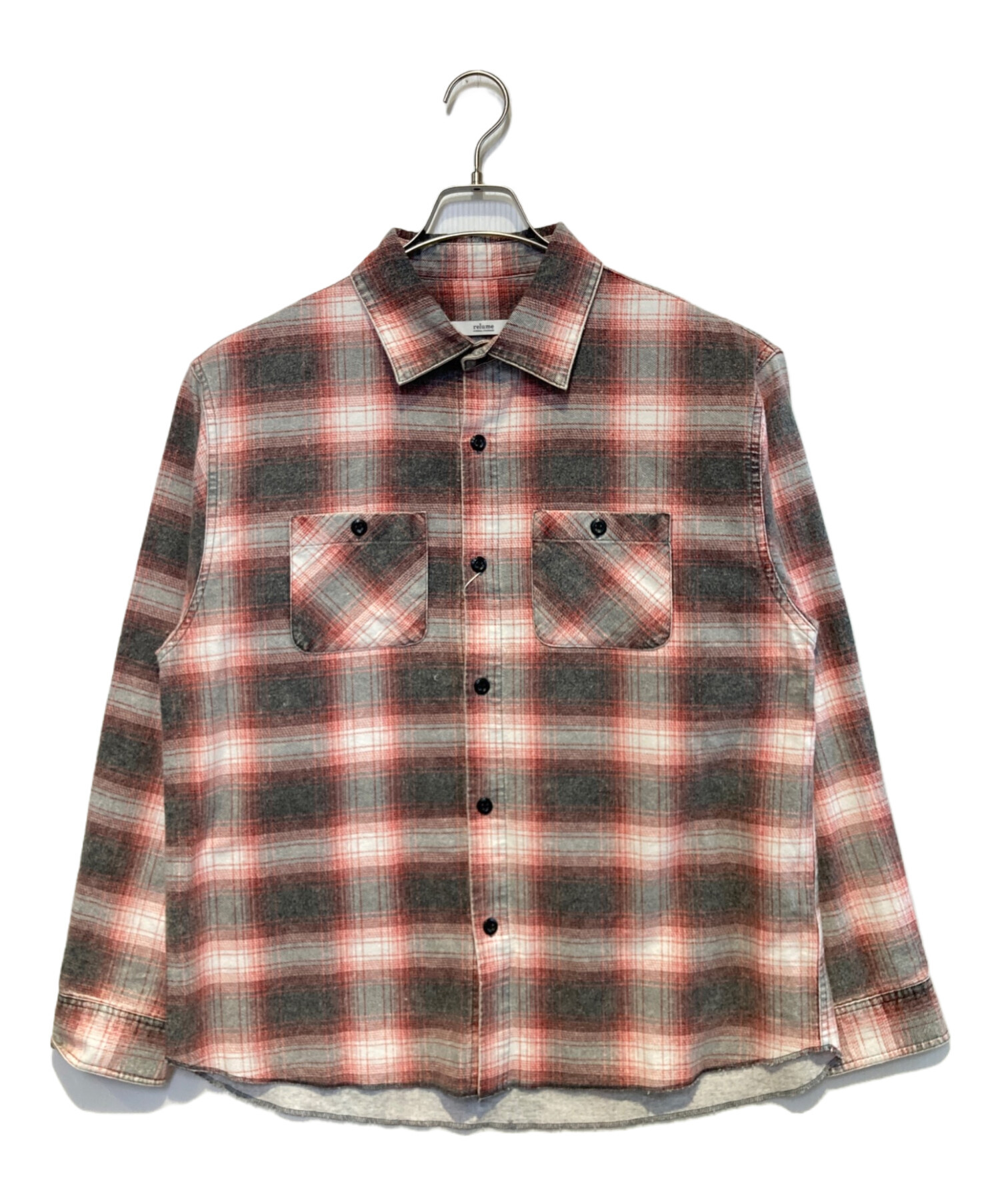 JOURNAL STANDARD relume レーヨン　半袖チェックシャツ Relume Jeans レーヨンチェック半袖シャツ | ジャーナルスタンダード