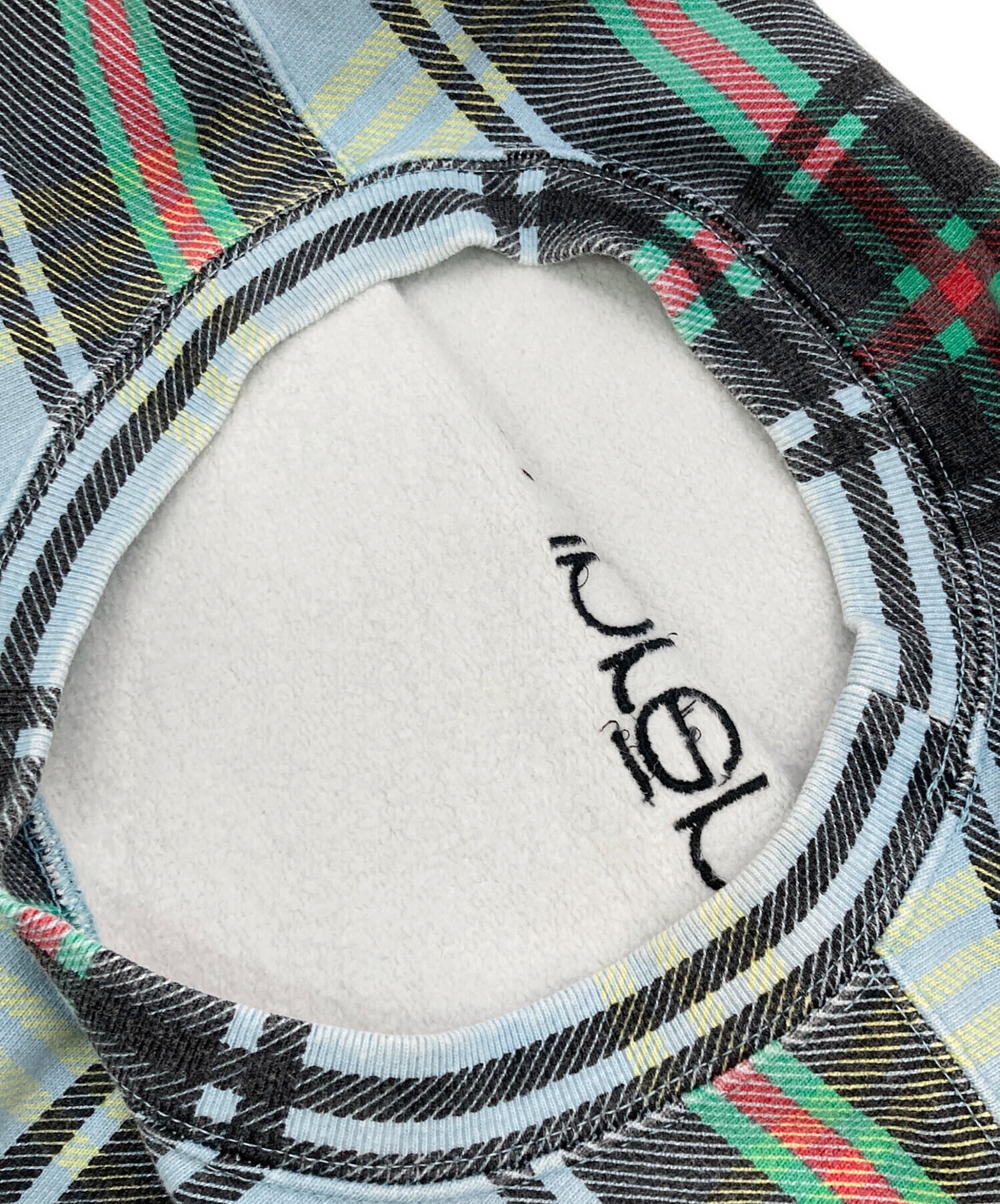 中古・古着通販】SUPREME (シュプリーム) Plaid Crewneck ブルー