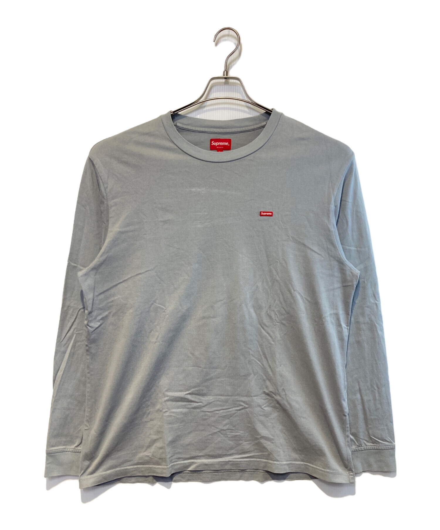 中古・古着通販】SUPREME (シュプリーム) Small Box L/S Tee グレー