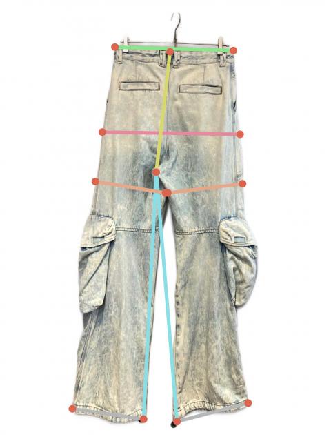 中古・古着通販】DIESEL (ディーゼル) バギーカーゴデニムパンツ