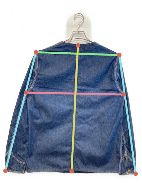 中古・古着通販】orSlow (オアスロウ) ノーカラーデニムカバーオール