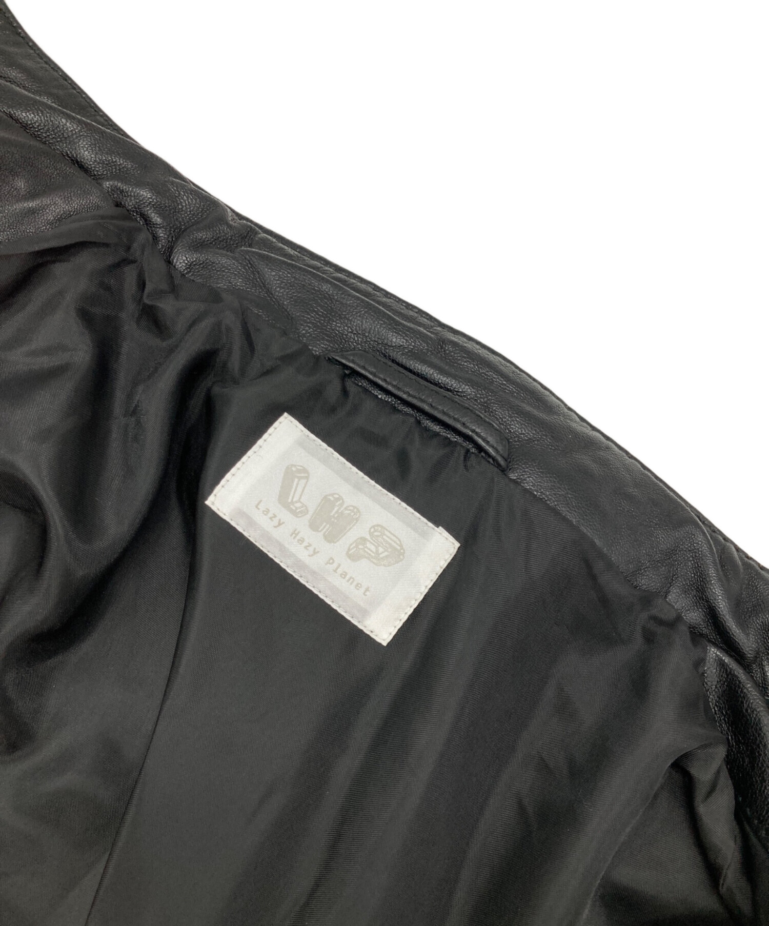 【羊革】LHP エルエイチピー レザージャケット シングルライダース 黒 2 L.H.P（エルエイチピー）の中古品の通販サイト セカンドストリート