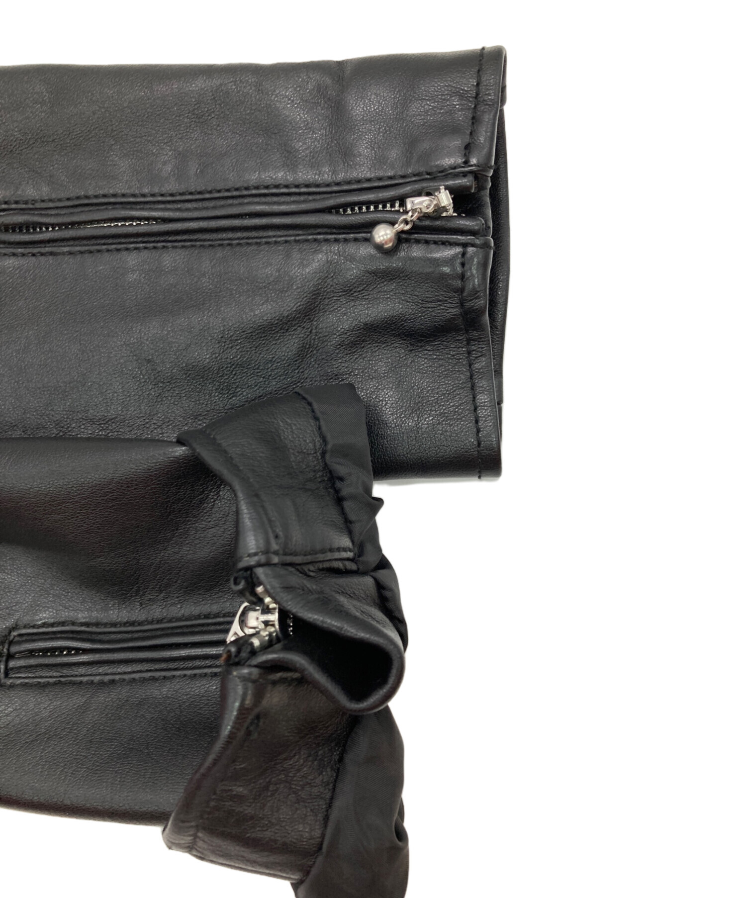 中古・古着通販】LHP (エルエイチピー) シングルライダースジャケット