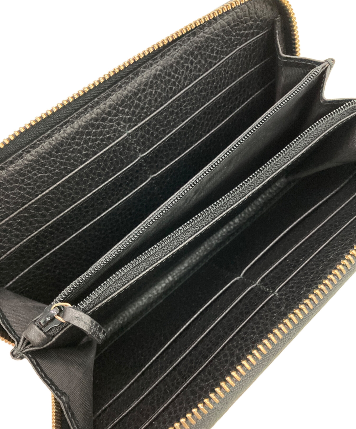 中古・古着通販】GUCCI (グッチ) インターロッキングG 長財布 ブラック