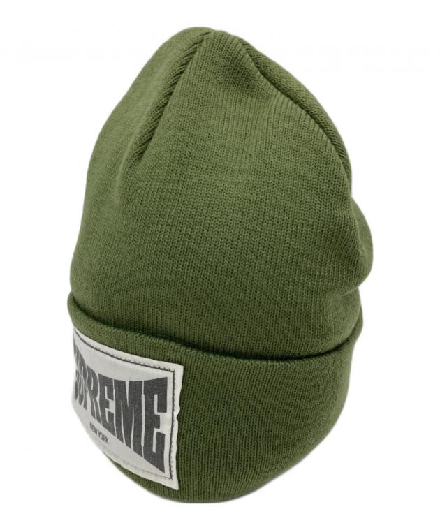 中古・古着通販】SUPREME (シュプリーム) Woven Label Beanie グリーン