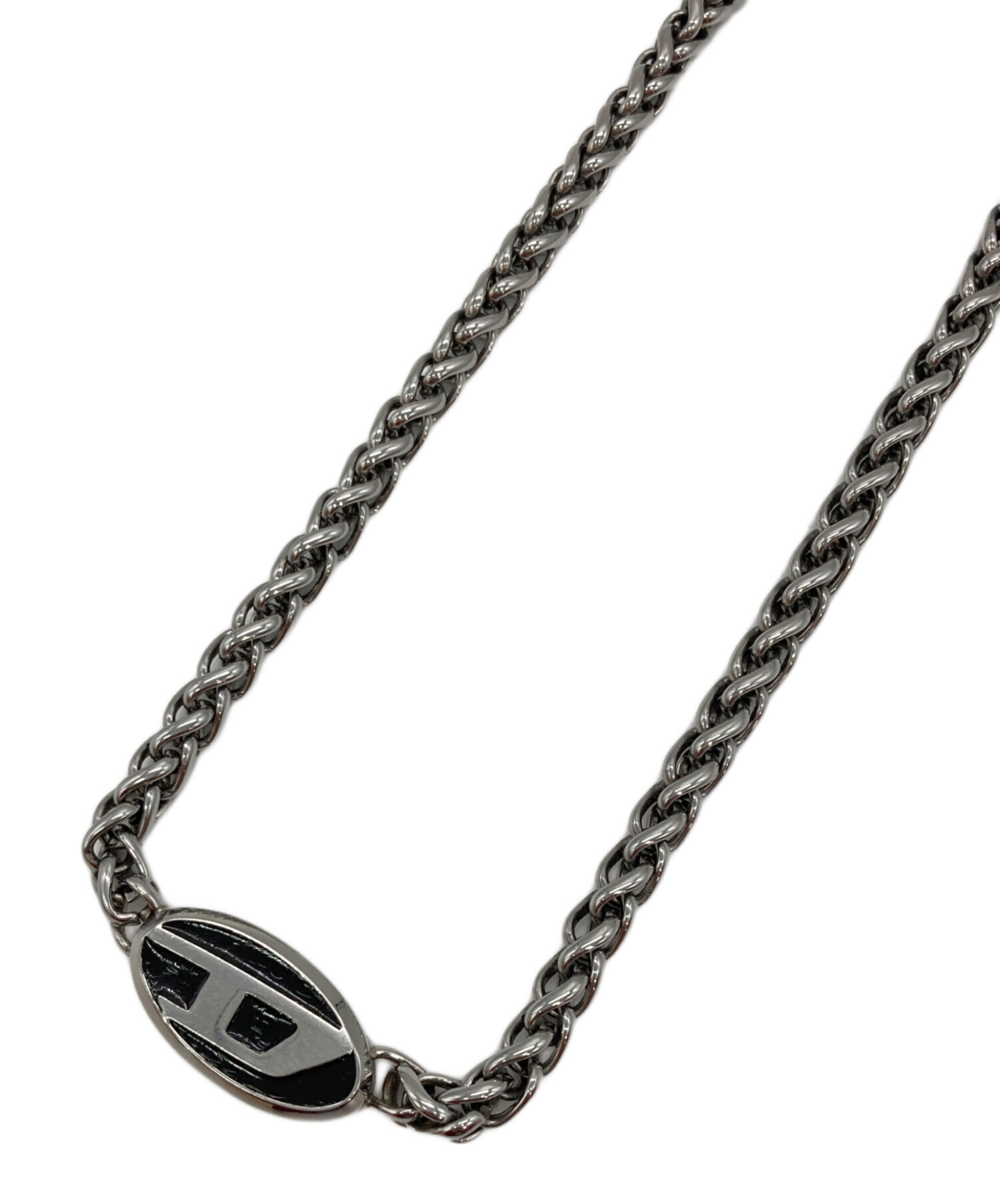 新品・未使用 DIESELメンズチェーンネックレス 中古・古着通販】DIESEL (ディーゼル) ロゴモチーフチェーンネックレス