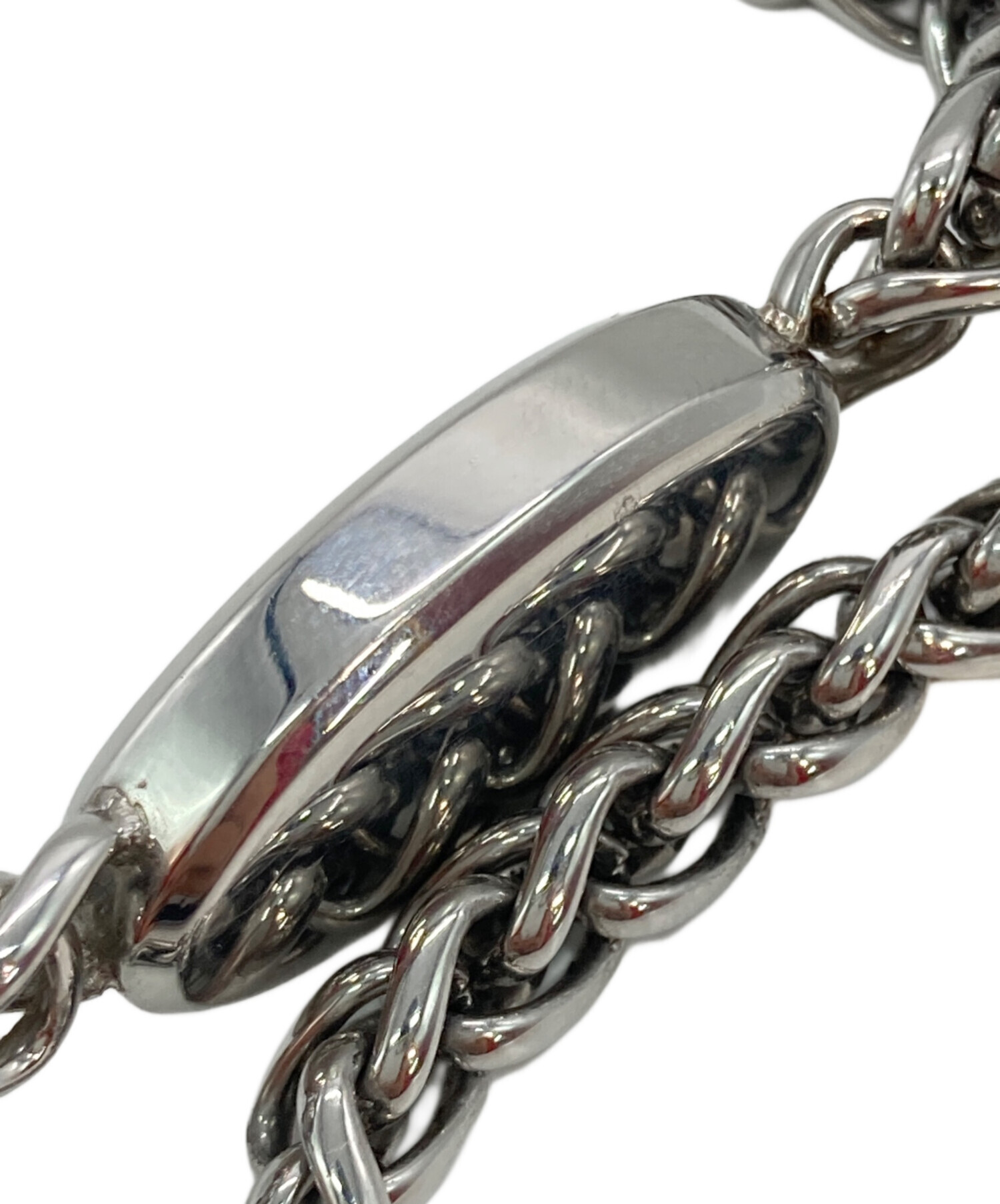 中古・古着通販】DIESEL (ディーゼル) ロゴモチーフチェーンネックレス