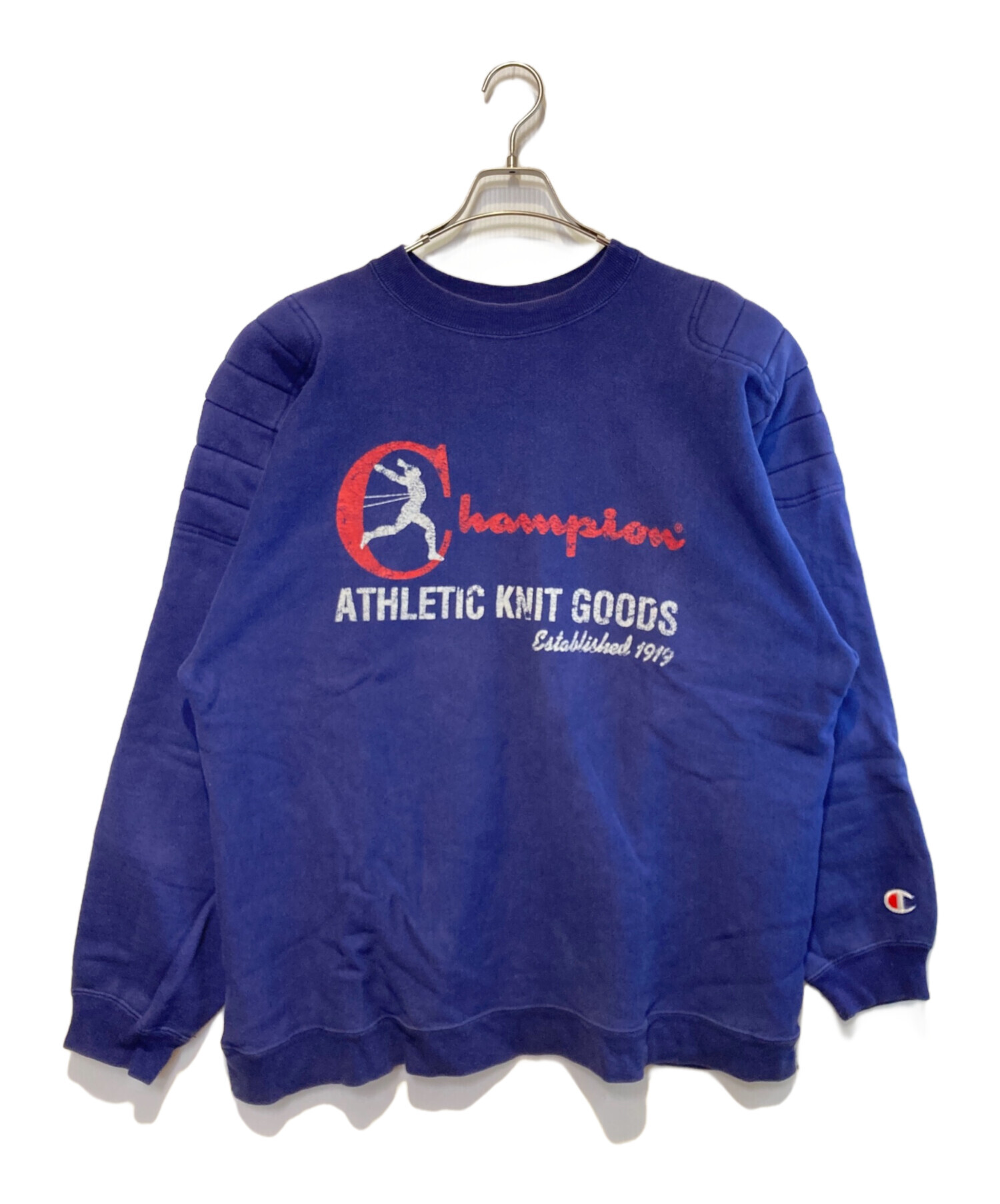 の*ん様 Champion リバースウィーブ　80s ネイビー　ボロ　フェード 中古・古着通販】Champion REVERSE WEAVE (チャンピオン リバース