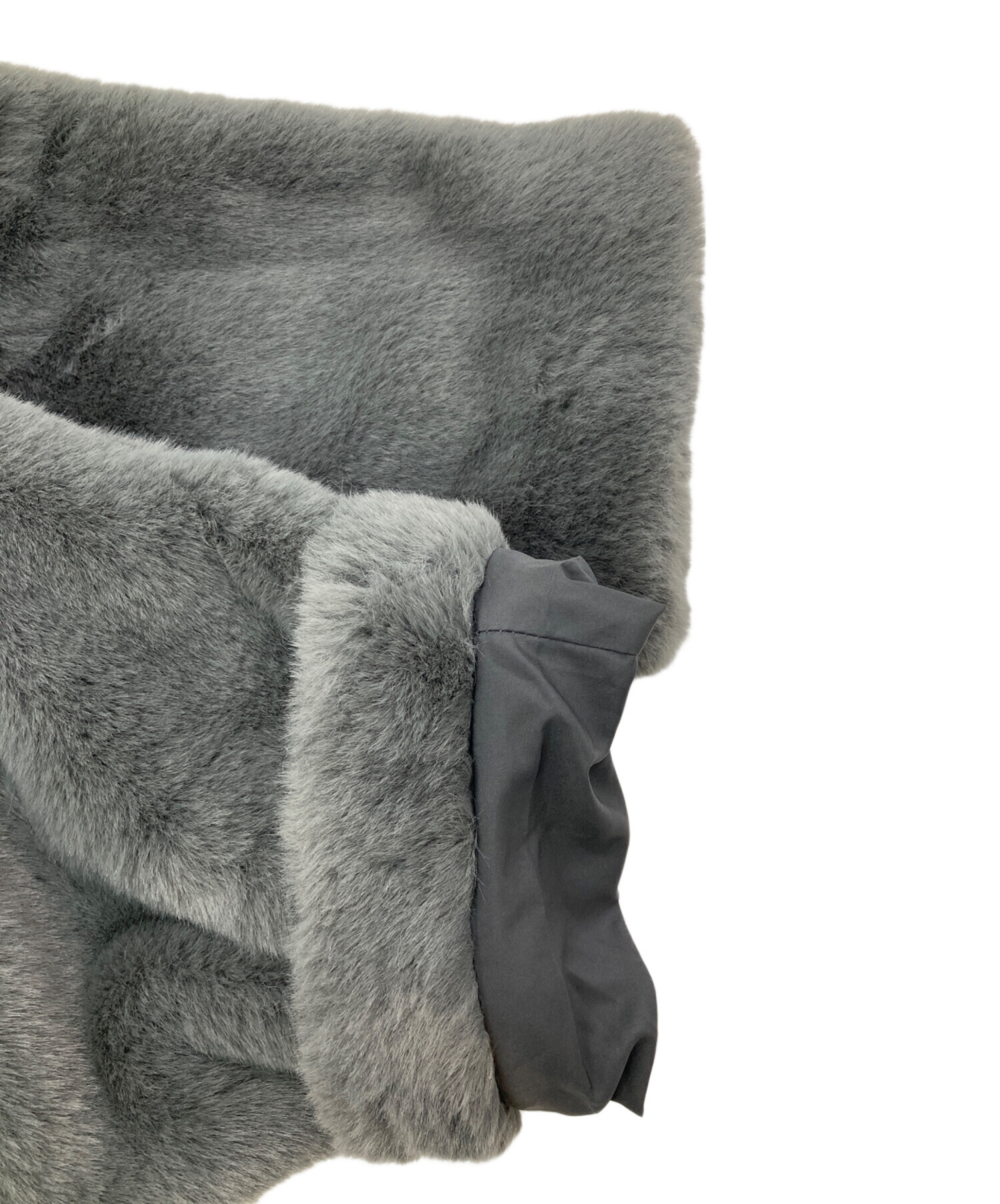 中古・古着通販】RIM.ARK (リムアーク) Dolman fake fur coat グレー 