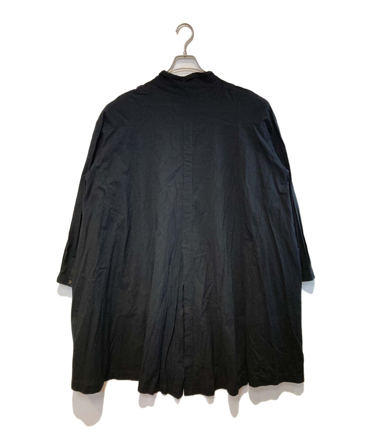 中古・古着通販】MOYURU (モユル) ブラウスワンピース ブラック サイズ 