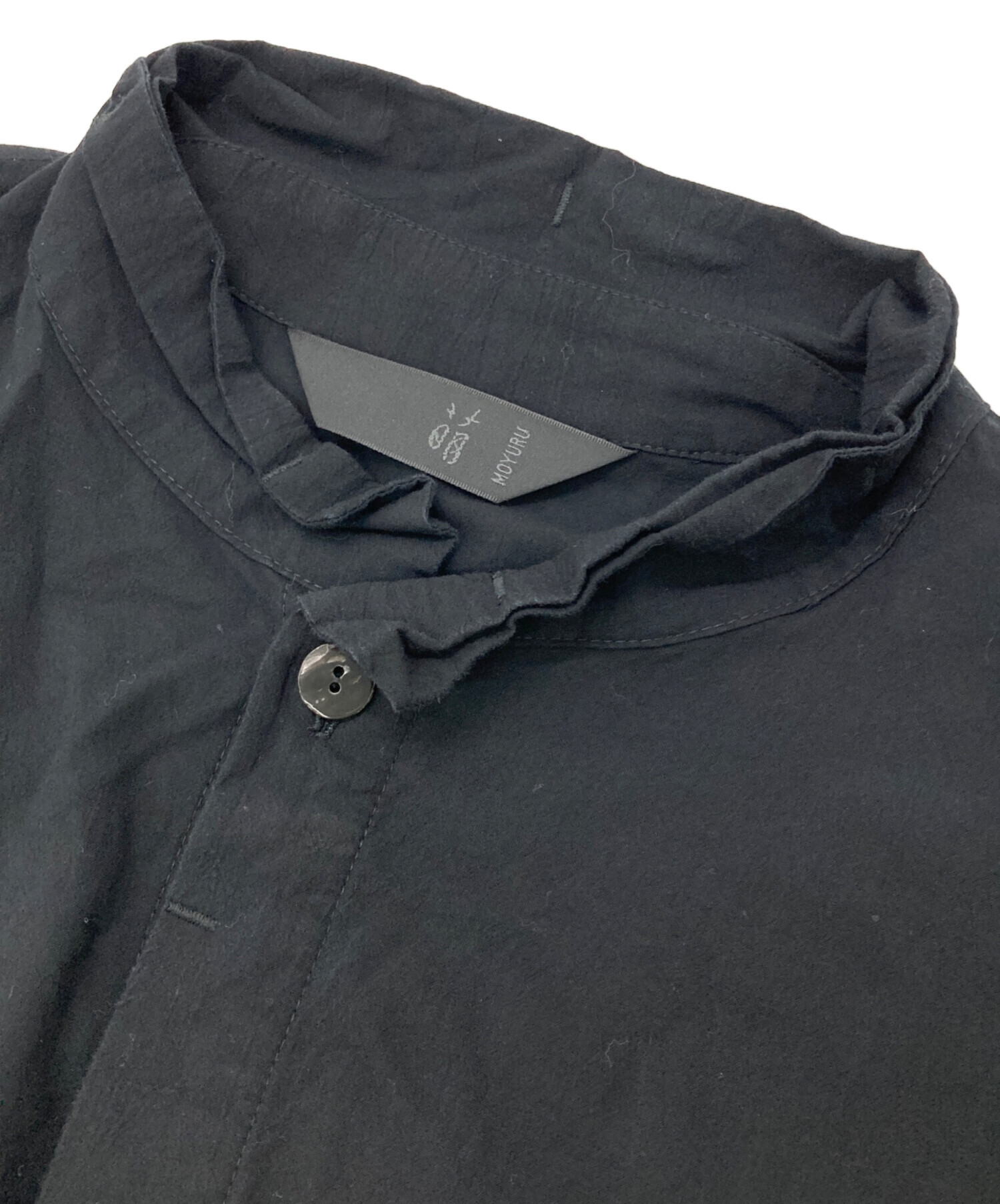 中古・古着通販】MOYURU (モユル) ブラウスワンピース ブラック サイズ