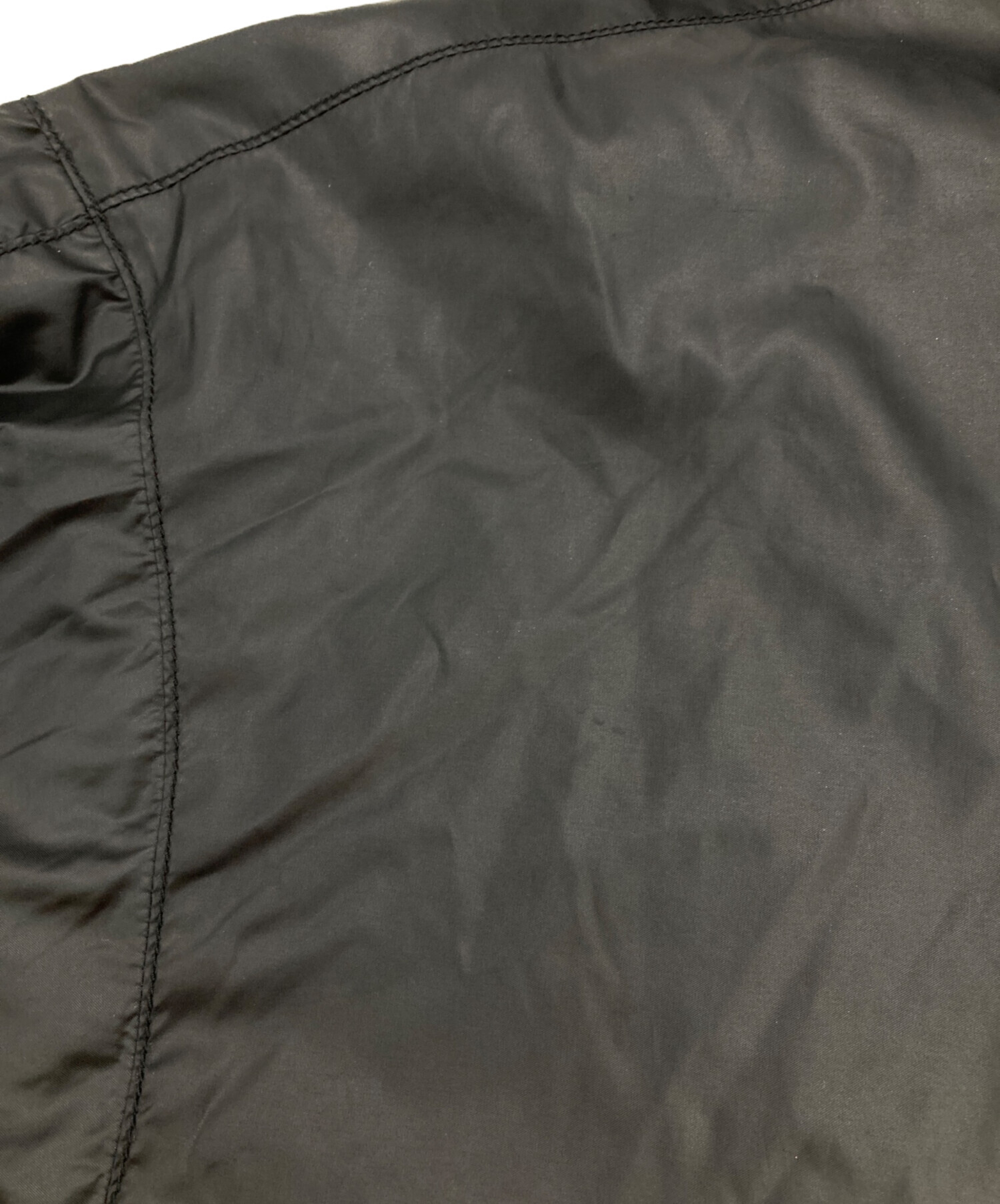 中古・古着通販】UNUSED (アンユーズド) Nylon zip jacket ブラック