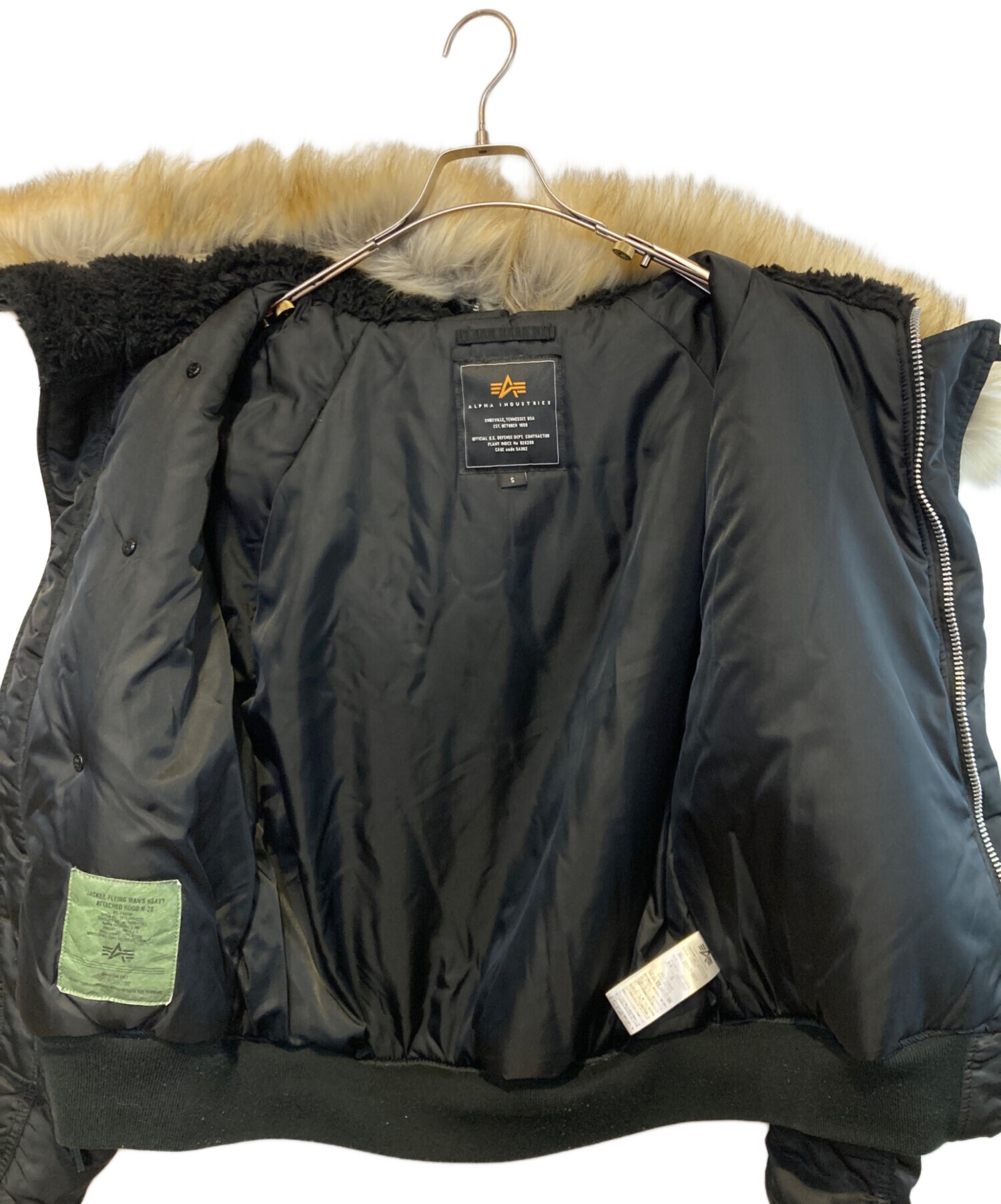 中古・古着通販】ALPHA (アルファ) N-2Bフライトジャケット ブラック