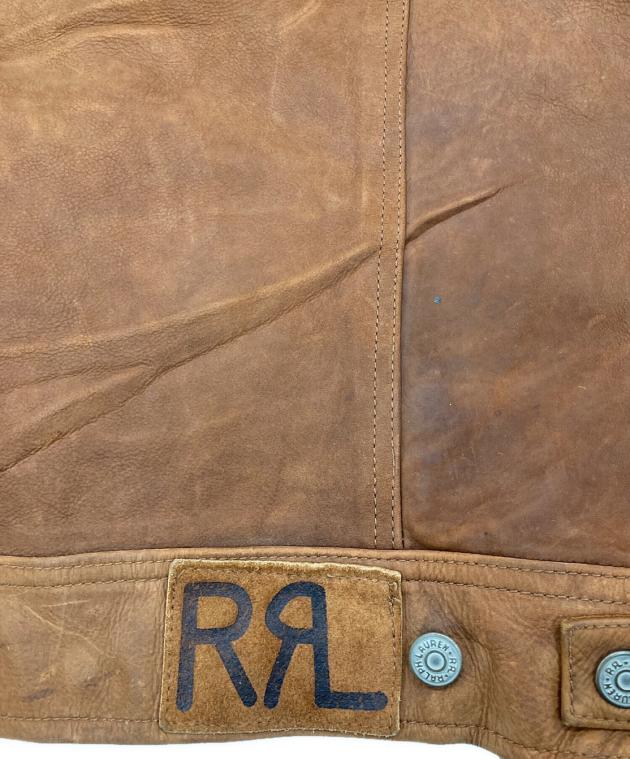 中古・古着通販】RRL (ダブルアールエル) レザートラッカージャケット