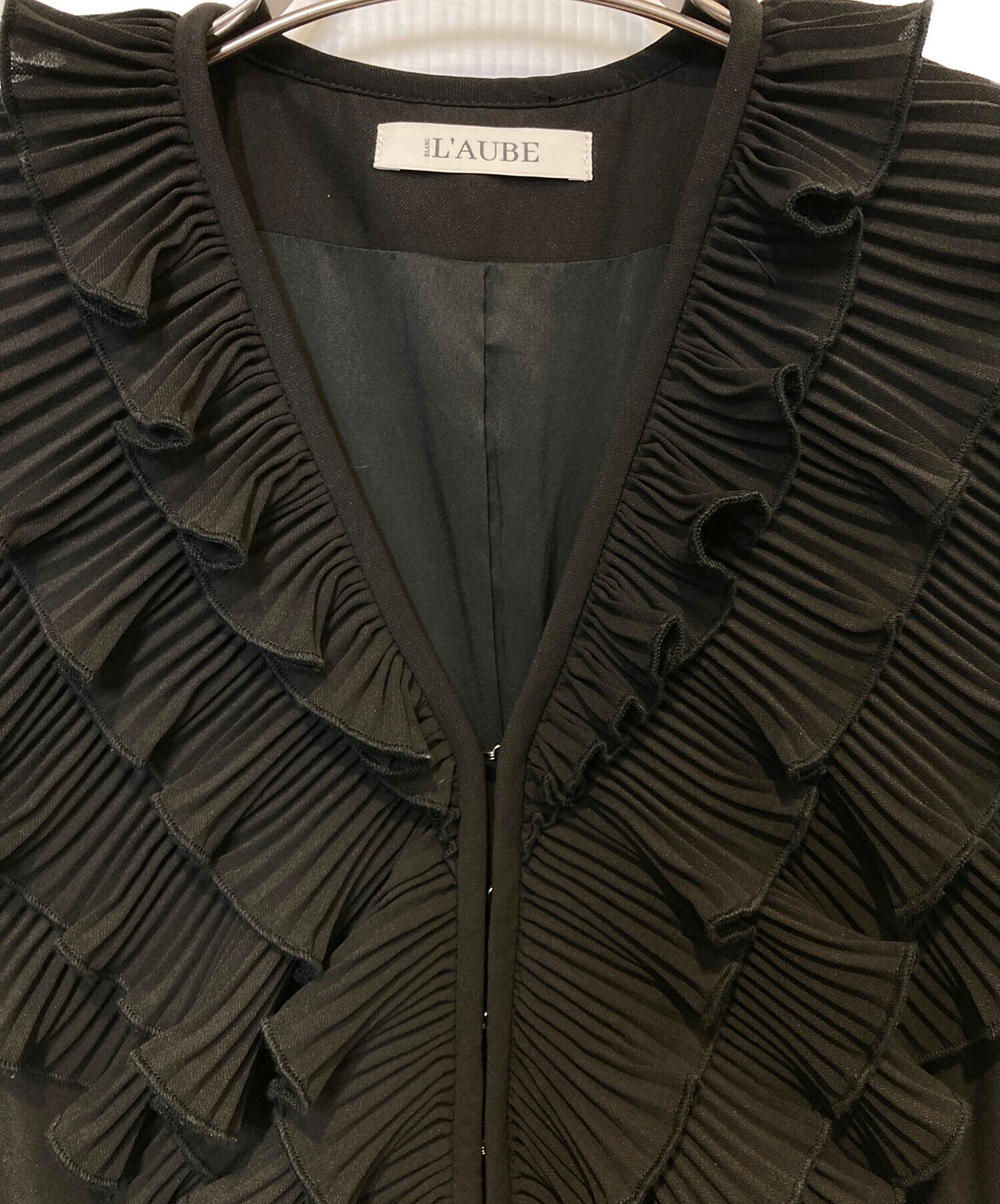 中古・古着通販】L'AUBE BLANC (ローブ ブラン) Pleats collar Chiffon