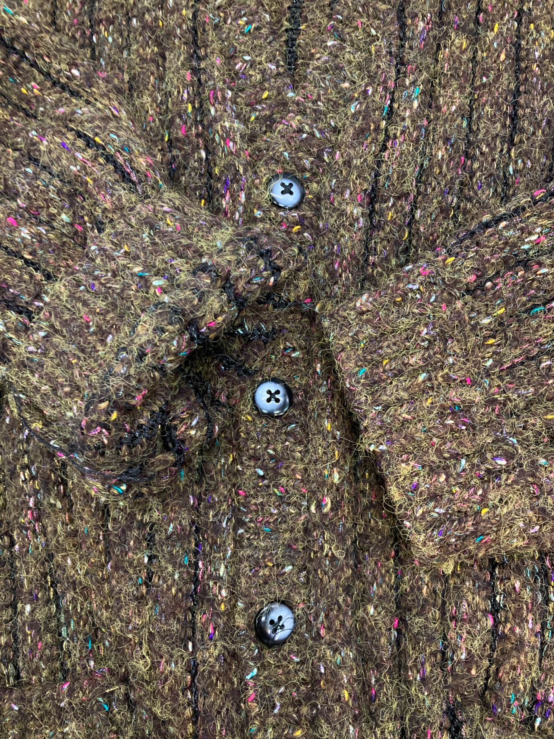 中古・古着通販】SUPREME (シュプリーム) Confetti Cardigan ブラウン