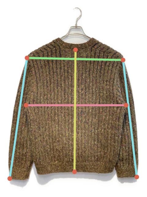 中古・古着通販】SUPREME (シュプリーム) Confetti Cardigan ブラウン