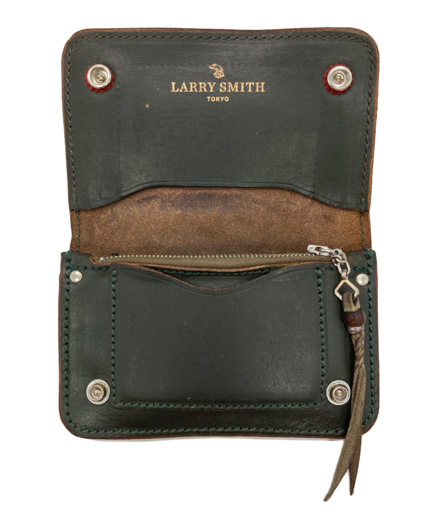 中古・古着通販】LARRY SMITH (ラリースミス) 財布 グリーン｜ブランド