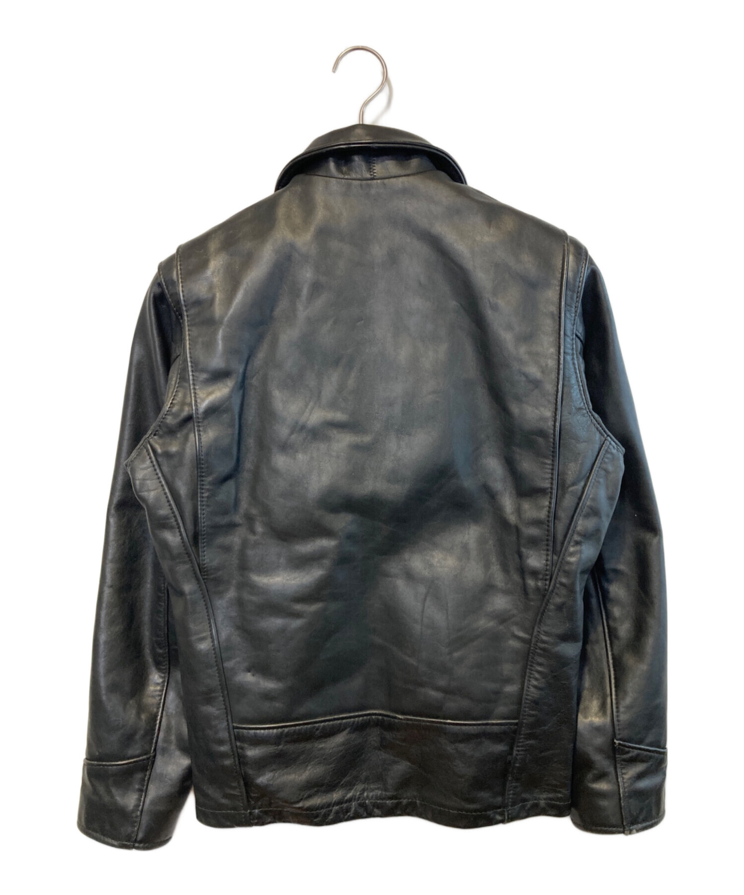 Schott ブラック レザー ジャケット 34 Schott Men's Leather Jacket Black size 34 BNDL 007 AT101 Thick cow