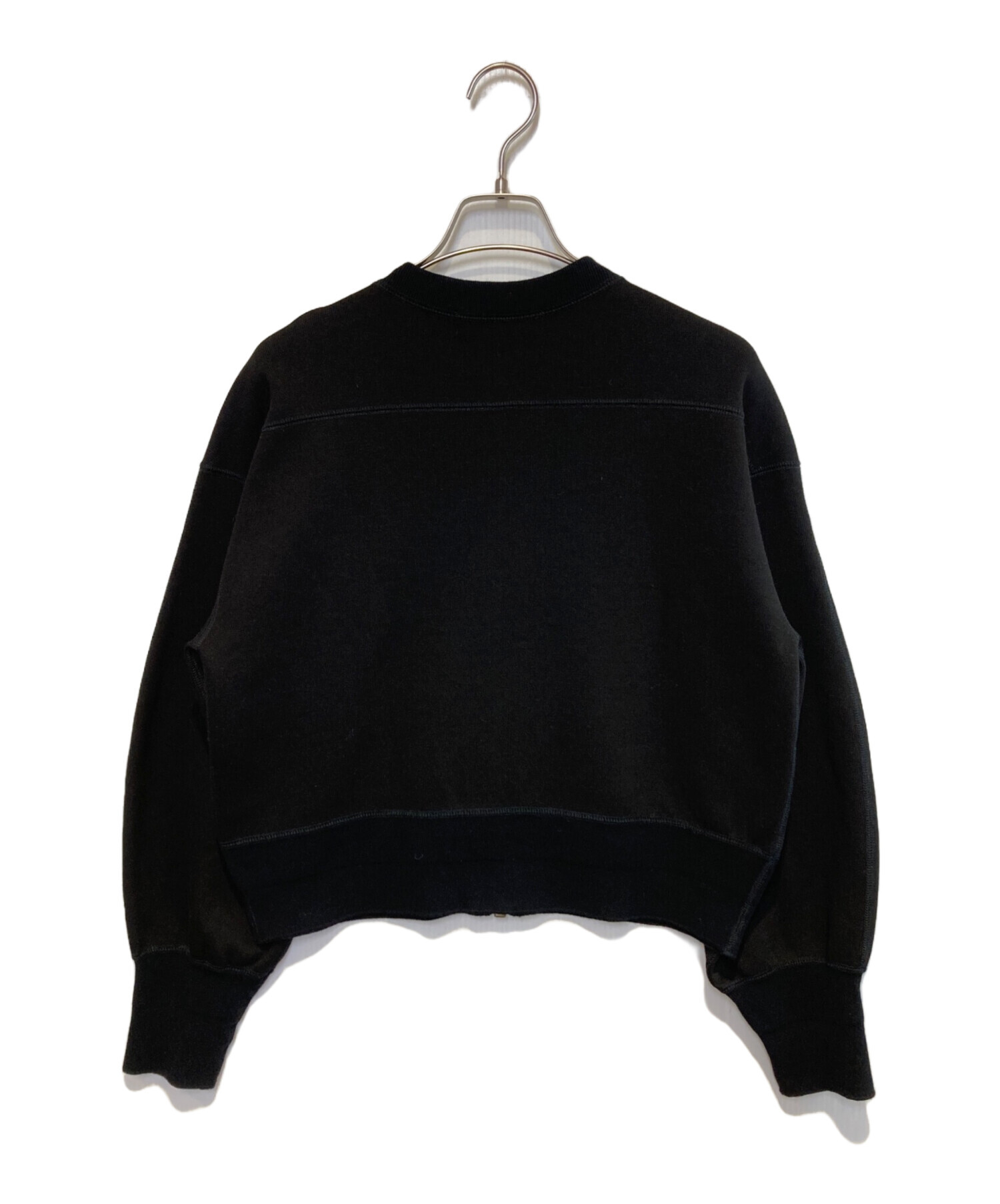中古・古着通販】IENA (イエナ) BLACKジップアップスウェット ブラック 