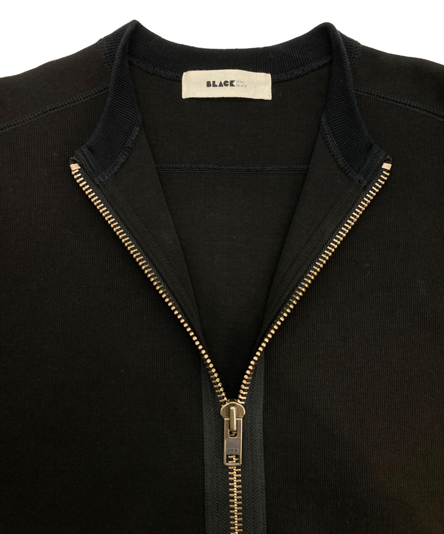 中古・古着通販】IENA (イエナ) BLACKジップアップスウェット ブラック