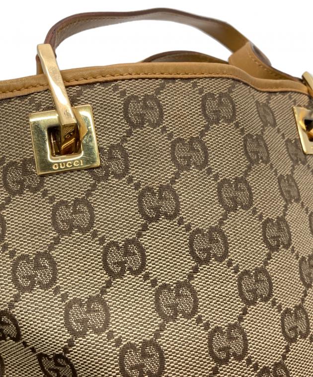中古・古着通販】GUCCI (グッチ) GGキャンバストートバッグ ベージュ