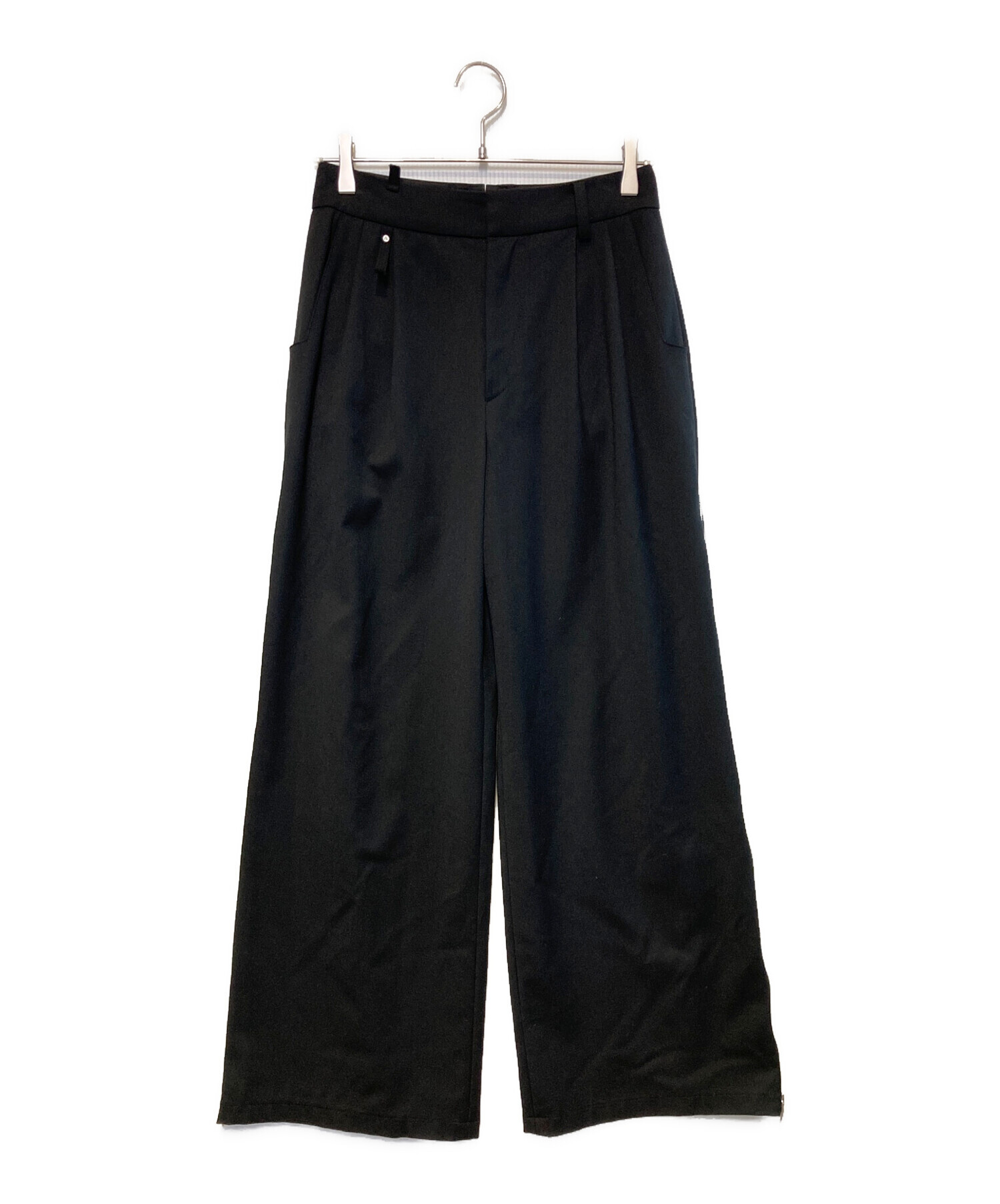 中古・古着通販】ADER error (アーダーエラー) ZIP SLACKS ブラック