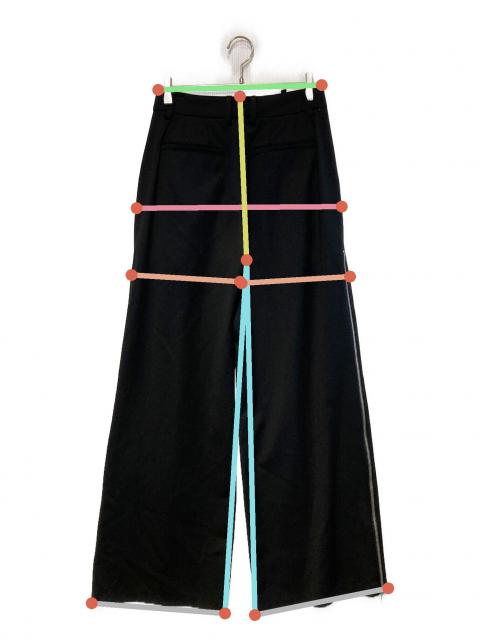 中古・古着通販】ADER error (アーダーエラー) ZIP SLACKS ブラック