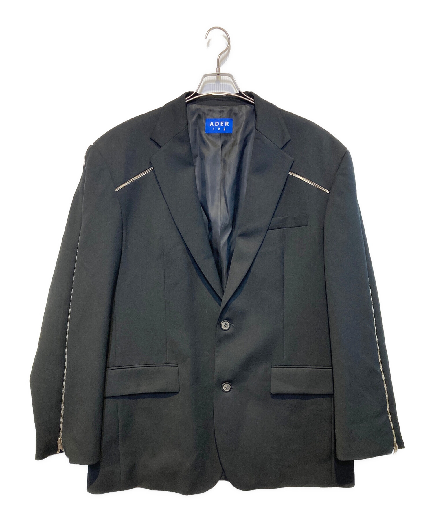 中古・古着通販】ADER error (アーダーエラー) ZIP JACKET ブラック