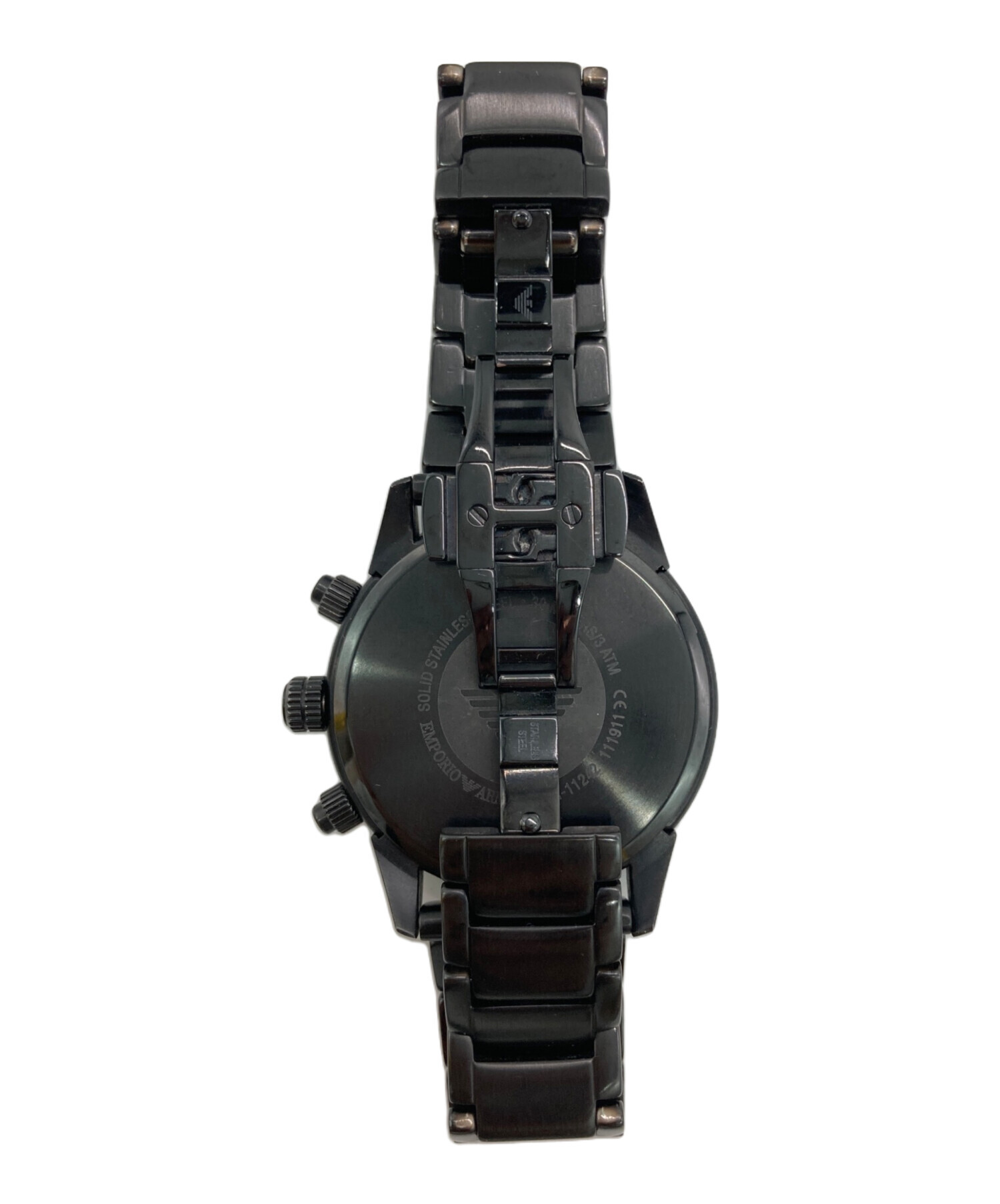 値下げ　エンポリオアルマーニ クロノグラフ メンズ腕時計 【未使用 稼働品】 中古・古着通販】EMPORIO ARMANI (エンポリオアルマーニ) クロノグラフ