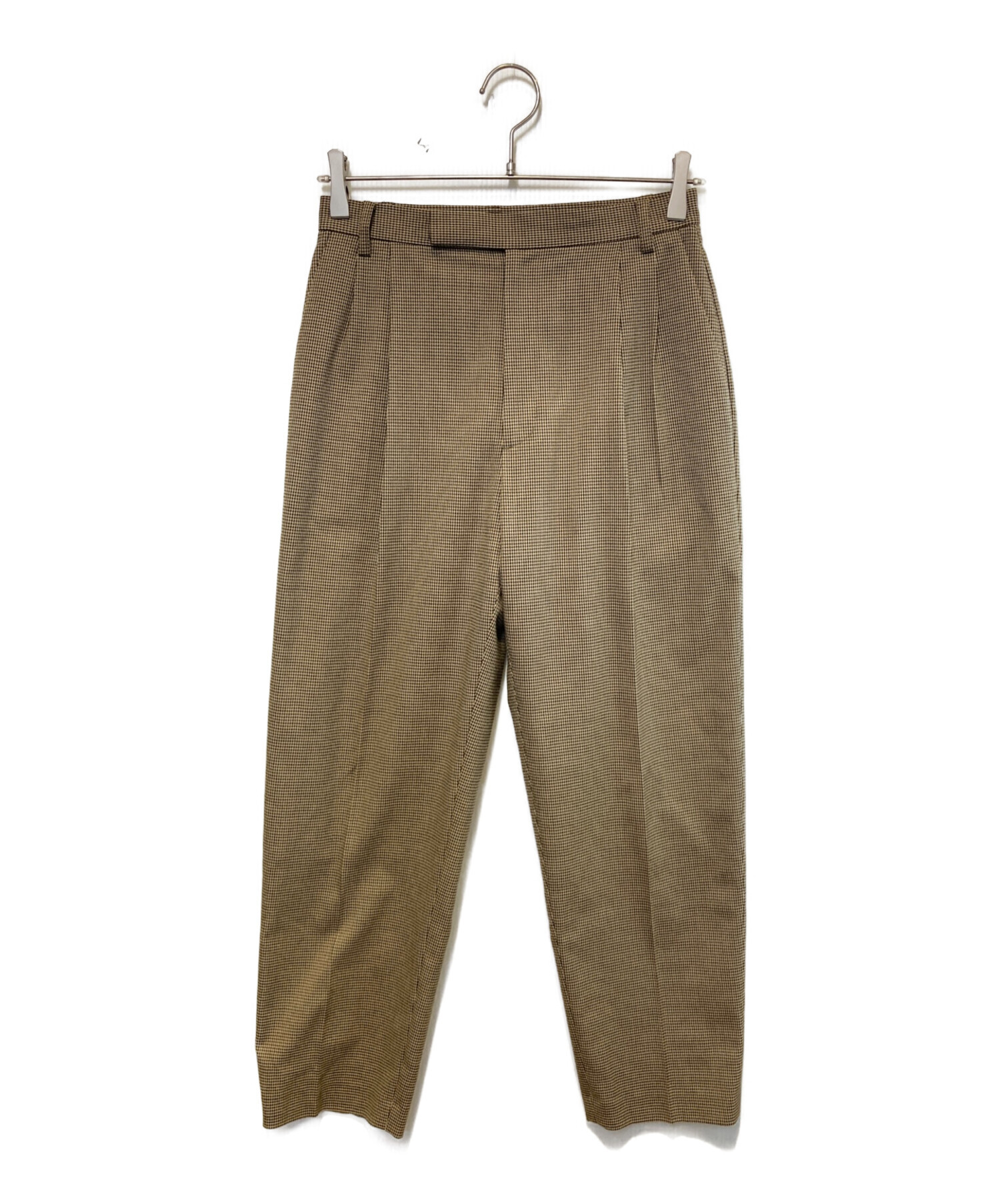 Whim Gazette ワイドタックパンツ ベージュ 36 ウィムガゼット Whim