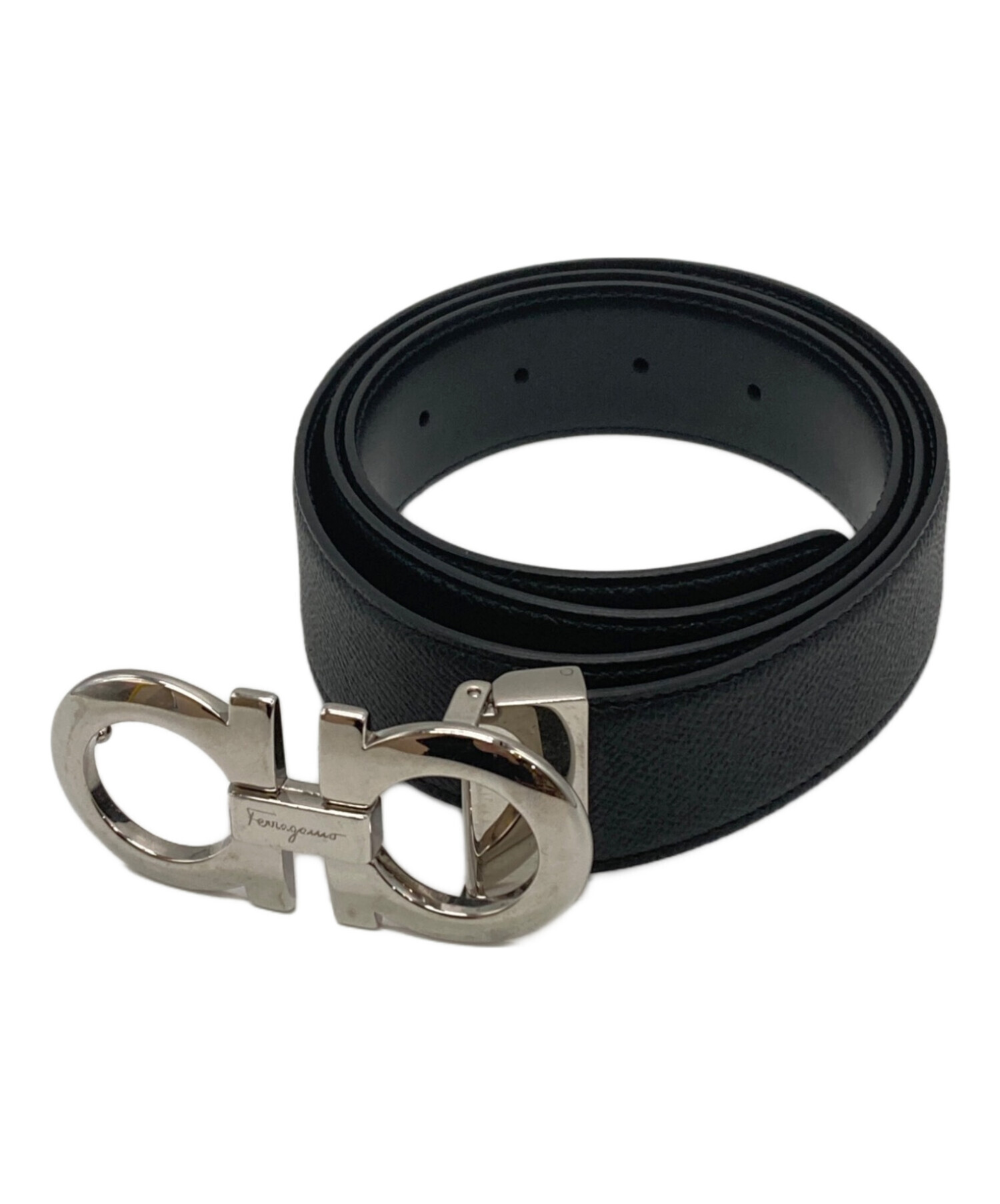 中古・古着通販】Ferragamo (フェラガモ) ガンチーニレザーベルト