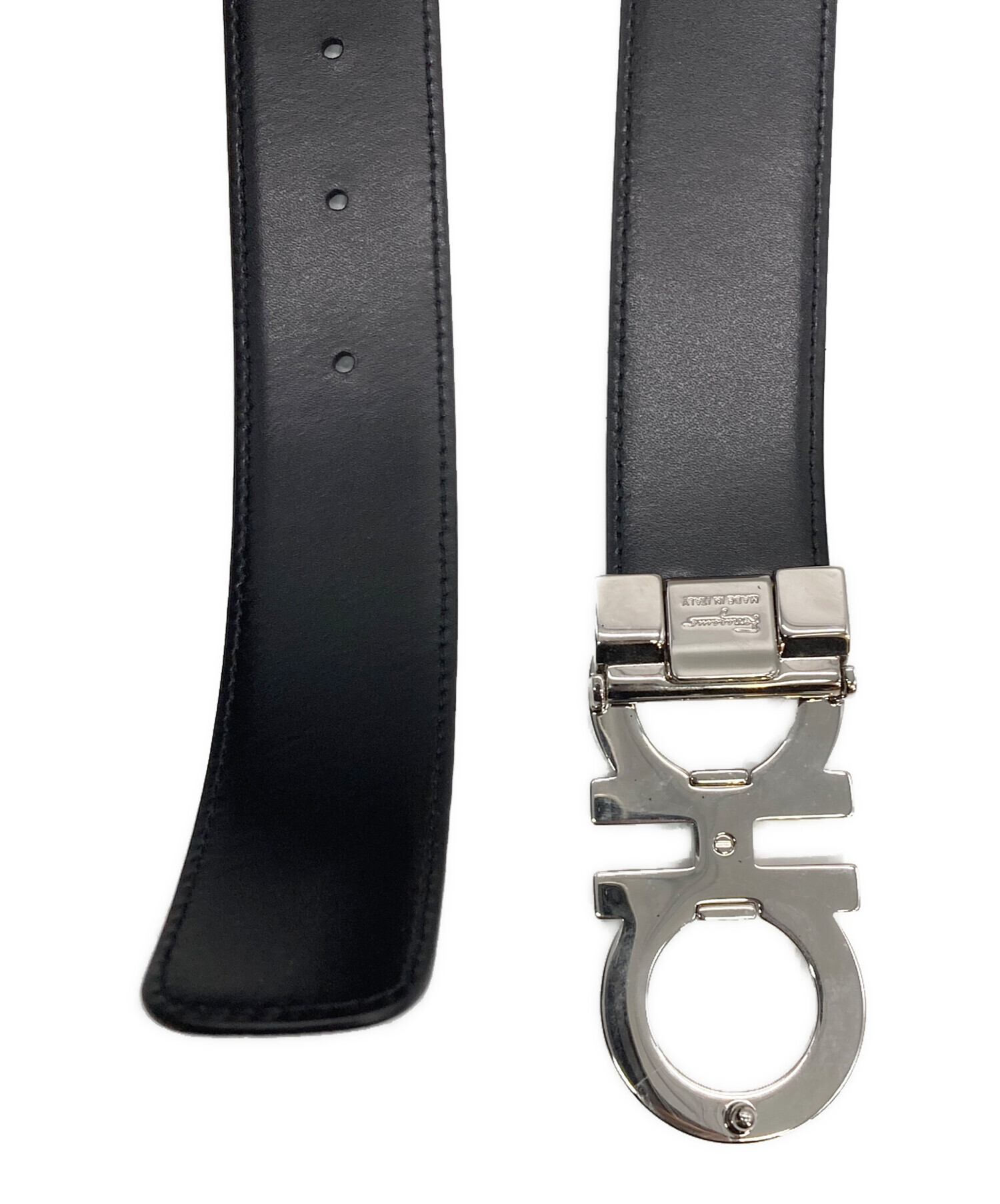 中古・古着通販】Ferragamo (フェラガモ) ガンチーニレザーベルト