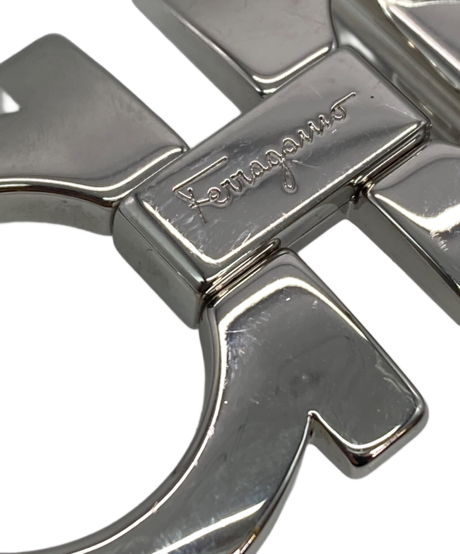 中古・古着通販】Ferragamo (フェラガモ) ガンチーニレザーベルト