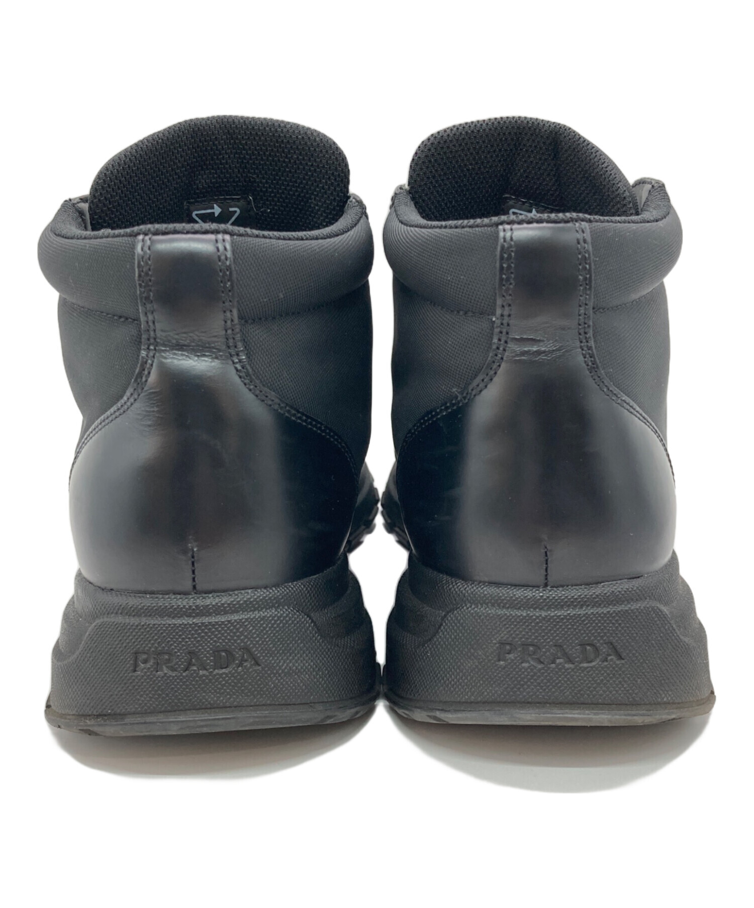 中古・古着通販】PRADA (プラダ) RE-NYLONレザーハイカットスニーカー