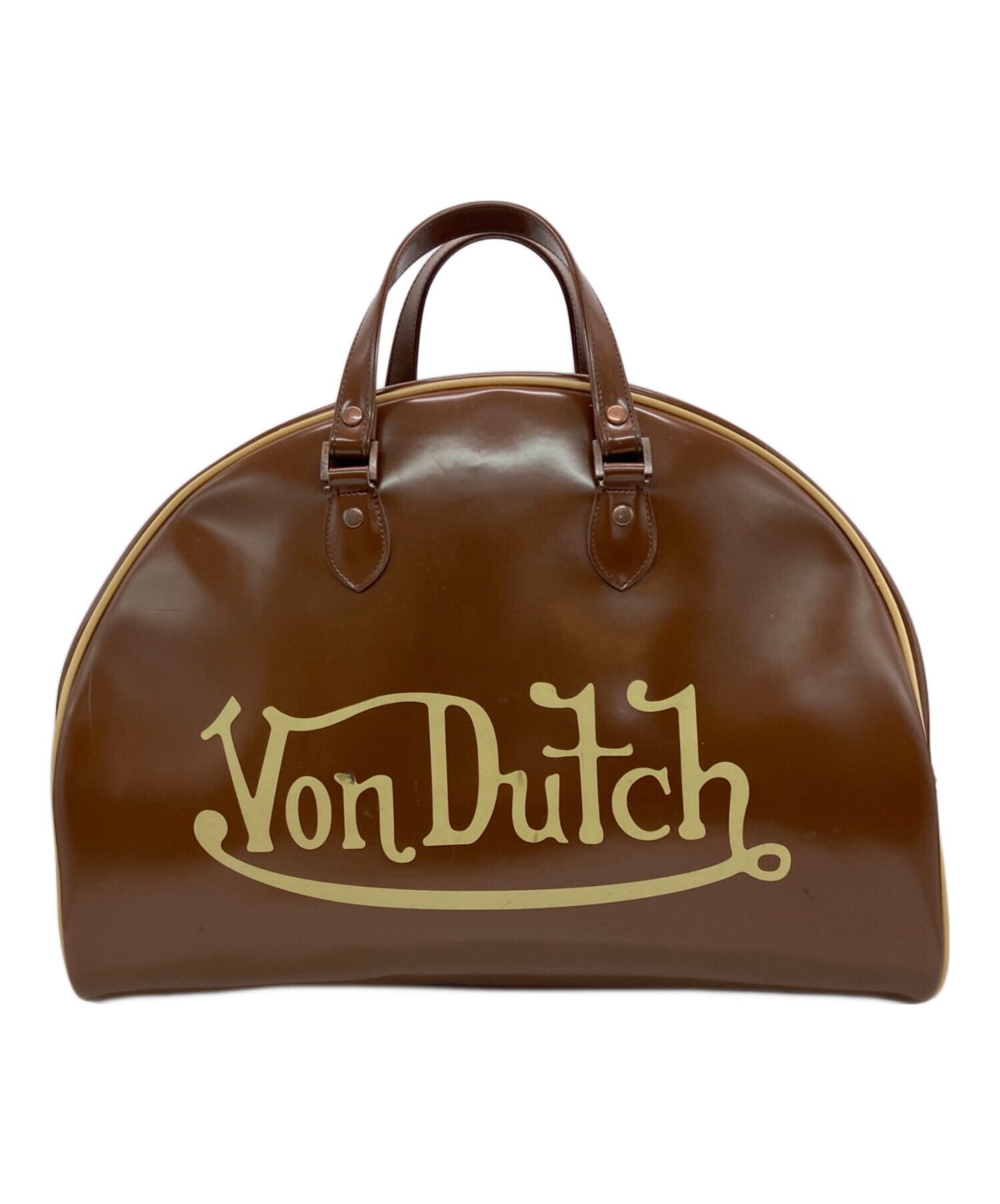 新品、未使用　Von Dutch ボストンバッグ 中古・古着通販】Von Dutch (ボンダッチ) ボストンバッグ ブラウン