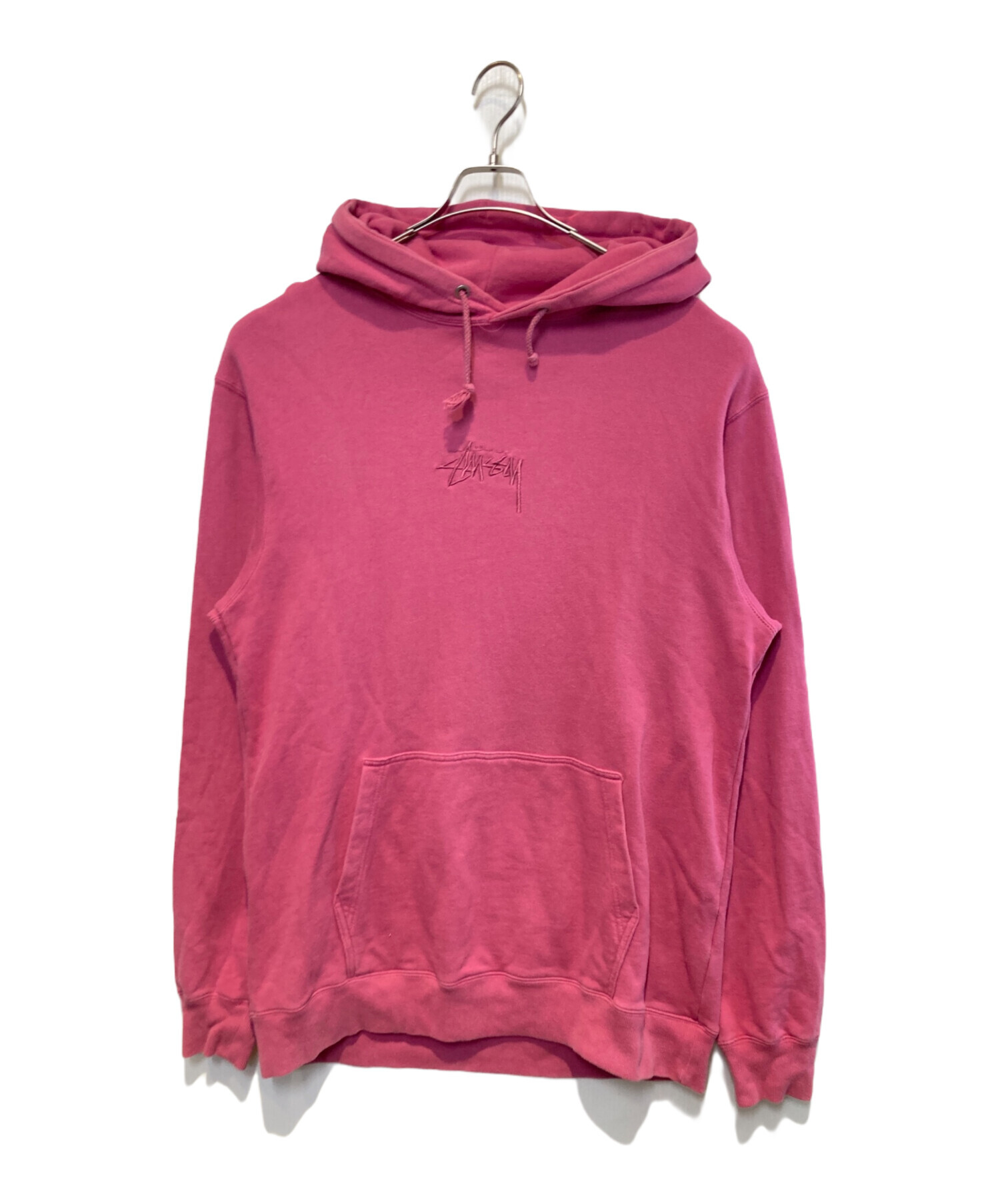 中古・古着通販】stussy (ステューシー) プルオーバーパーカー ピンク