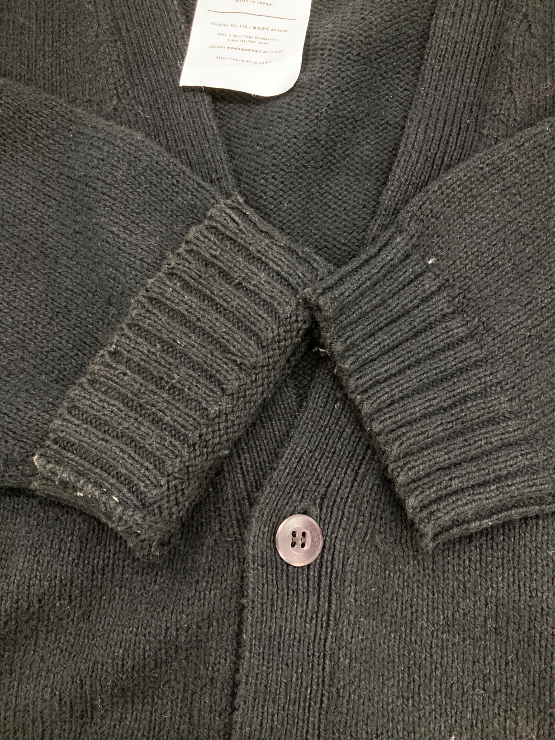 中古・古着通販】doublet (ダブレット) HIDDEN MESSAGE CARDIGAN