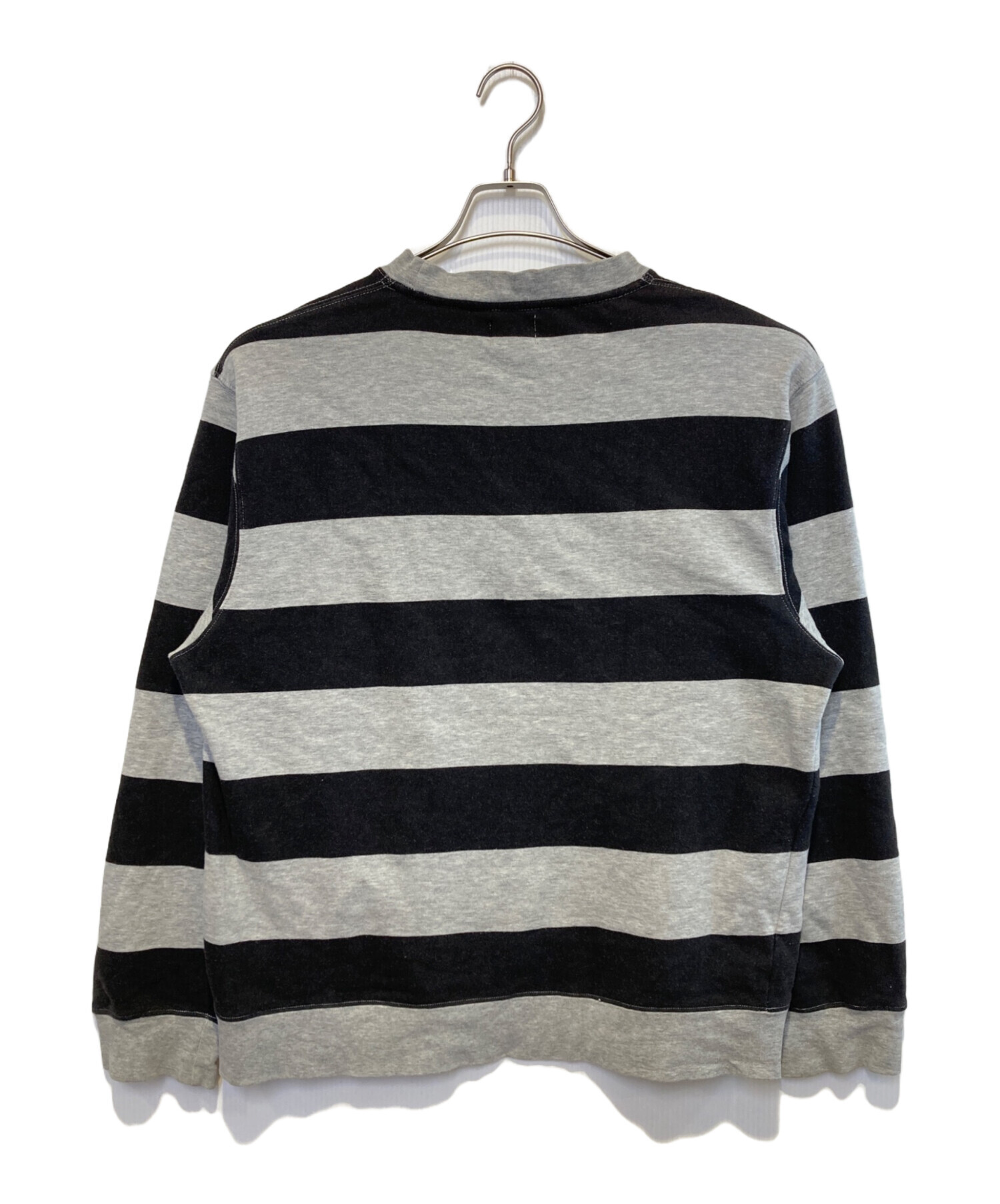 中古・古着通販】stussy (ステューシー) ボーダースウェット ネイビー