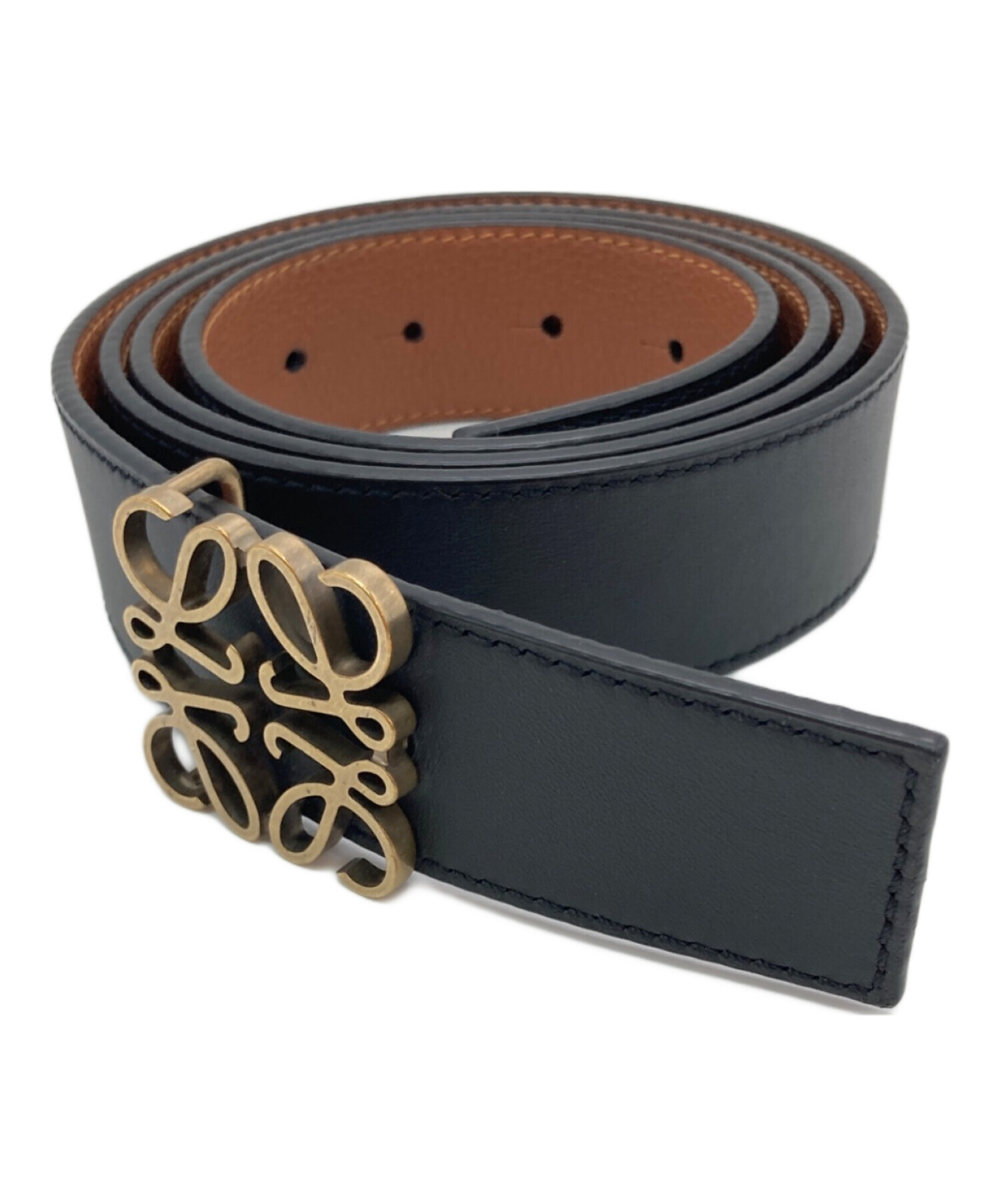 中古・古着通販】LOEWE (ロエベ) アナグラムロゴリバーシブルレザー