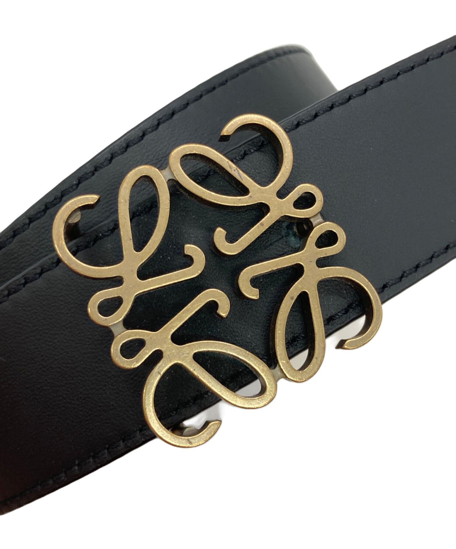 中古・古着通販】LOEWE (ロエベ) アナグラムロゴリバーシブルレザー