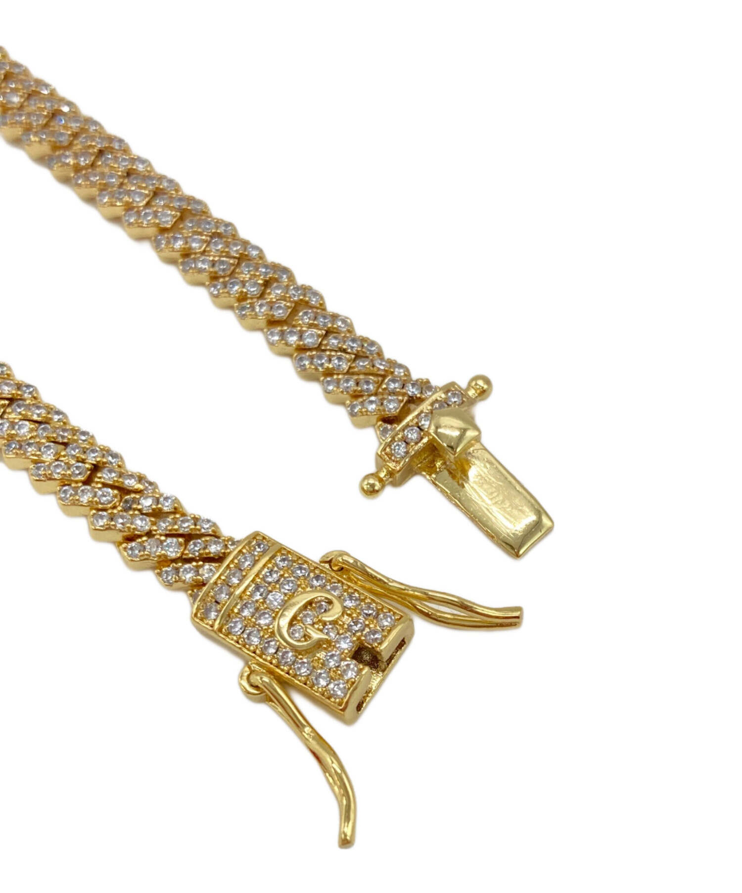 中古・古着通販】glitter (グリッター) Baguette Tennis Chain 