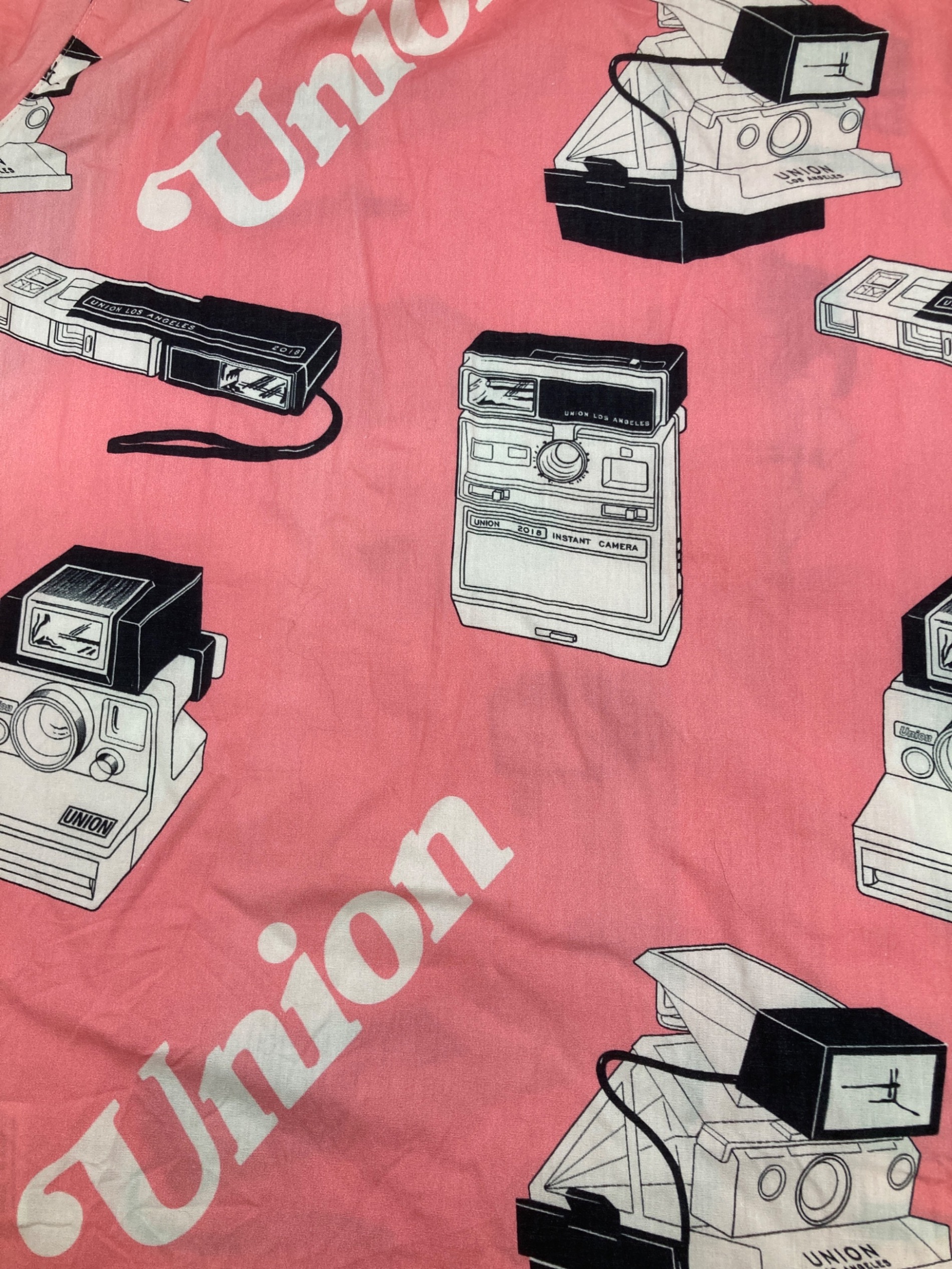 中古・古着通販】UNION (ユニオン) SNAPSHOT WOVEN S/S SHIRT ピンク 