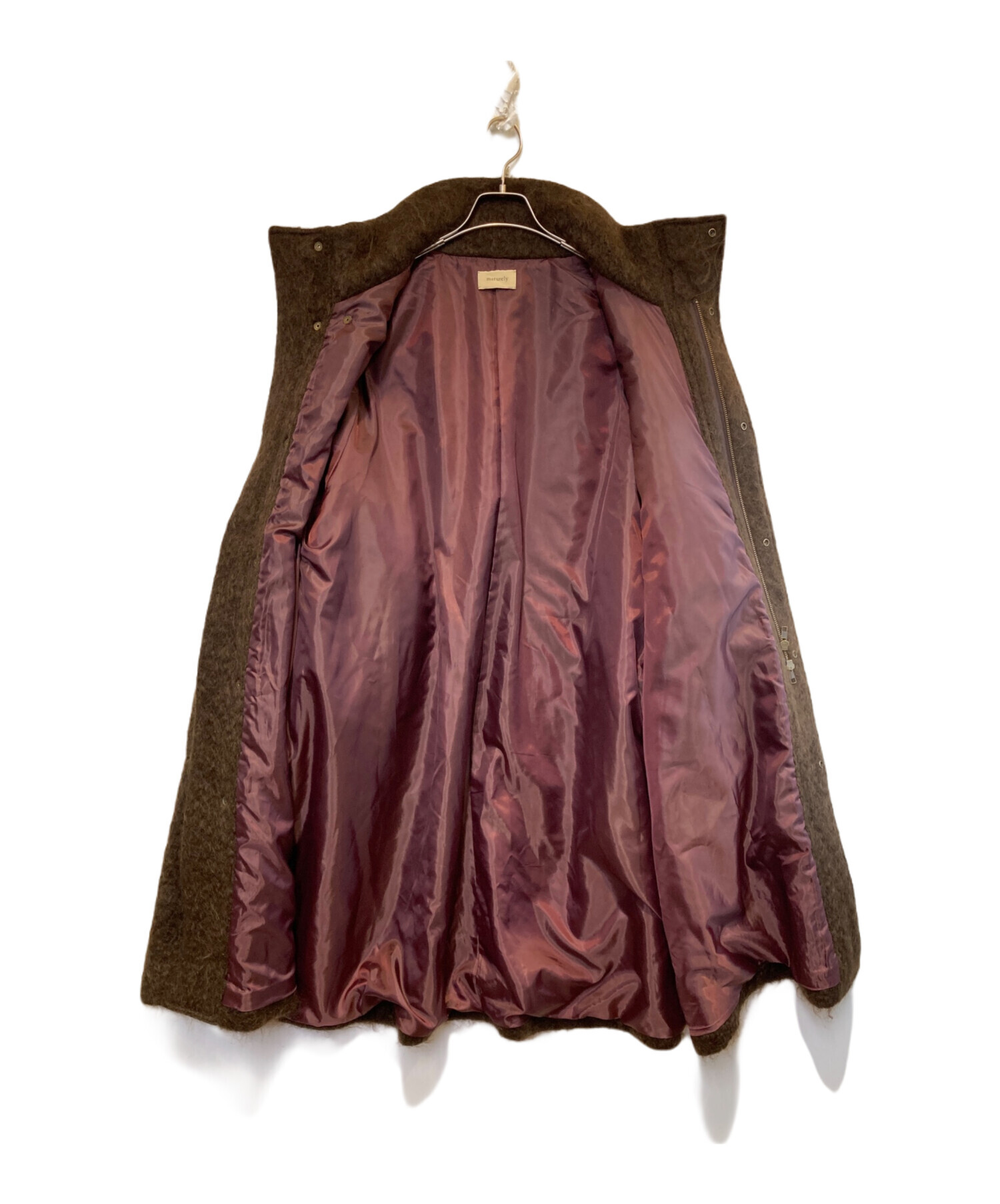中古・古着通販】maturely (マチュアリー) Shaggy Stand Coat ブラウン