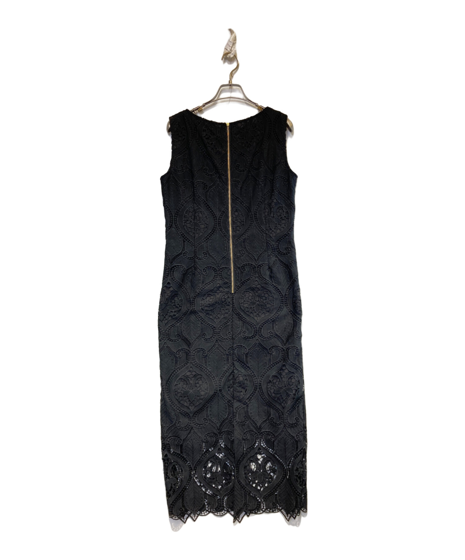 中古・古着通販】JENNE (ジェンヌ) 総レースタイトワンピース ブラック