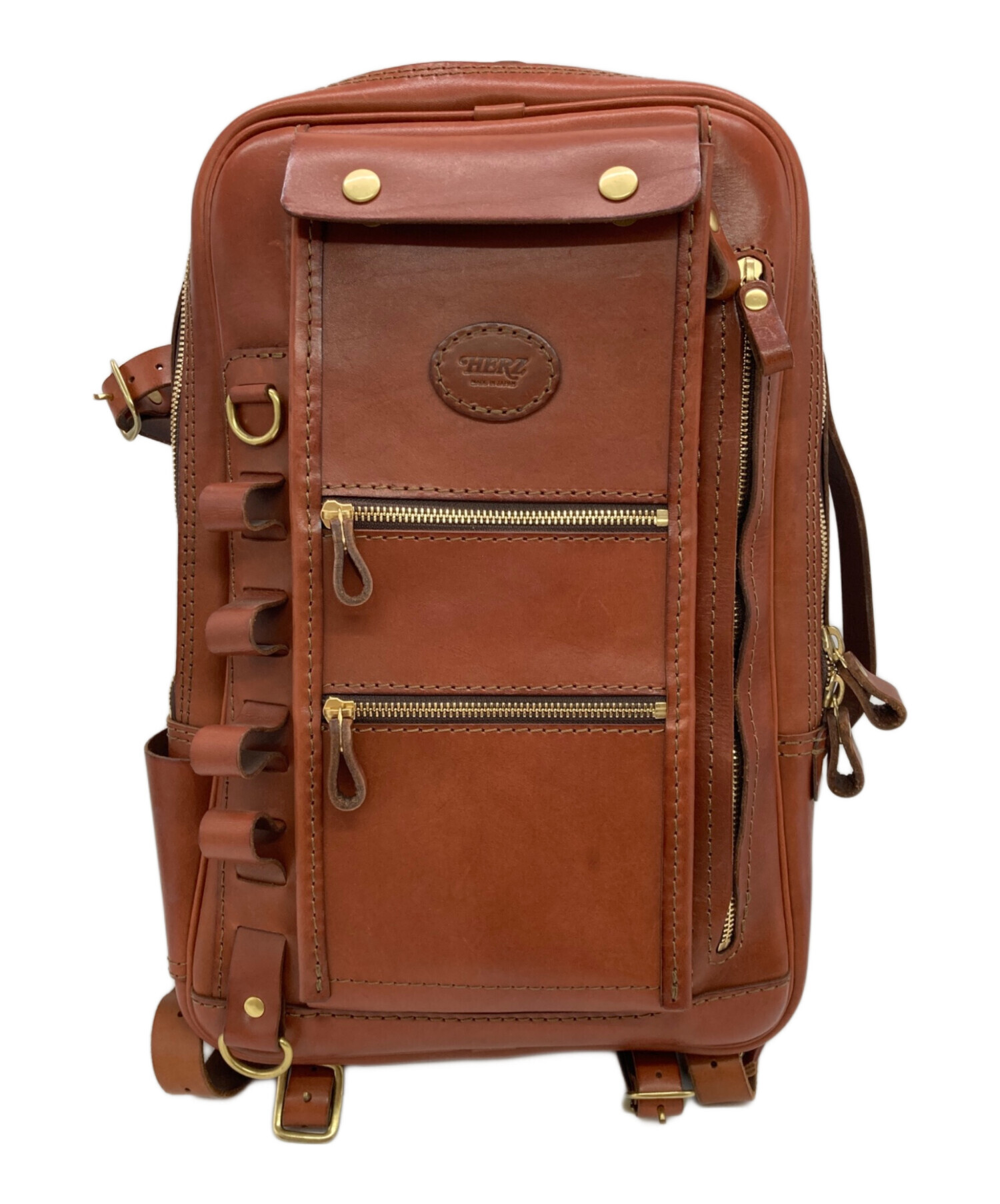 中古・古着通販】Herz (ヘルツ) 2WAYスクエアリュック ブラウン