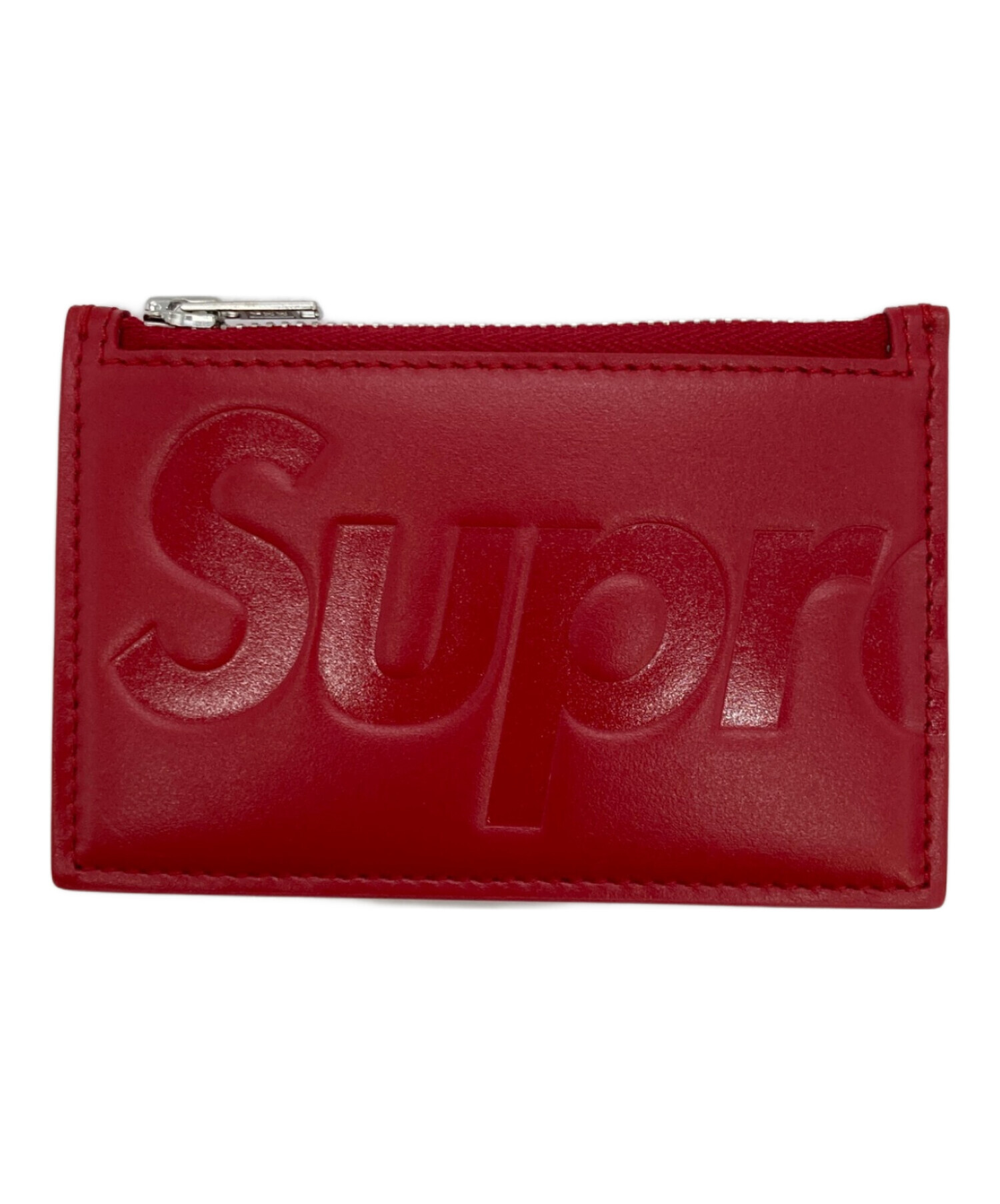 中古・古着通販】SUPREME (シュプリーム) LEATHER ZIP CARD HOLDER