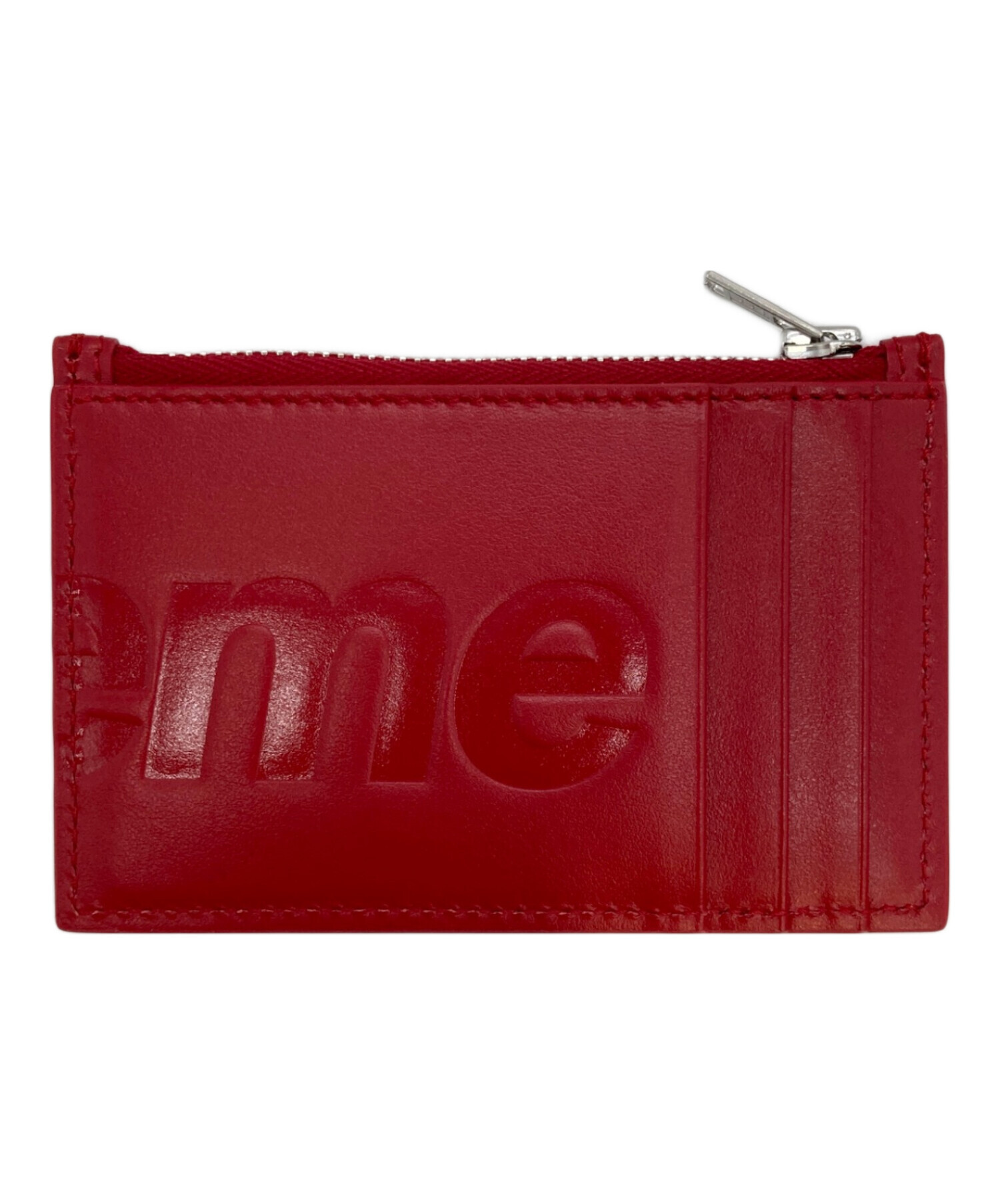 中古・古着通販】SUPREME (シュプリーム) LEATHER ZIP CARD HOLDER