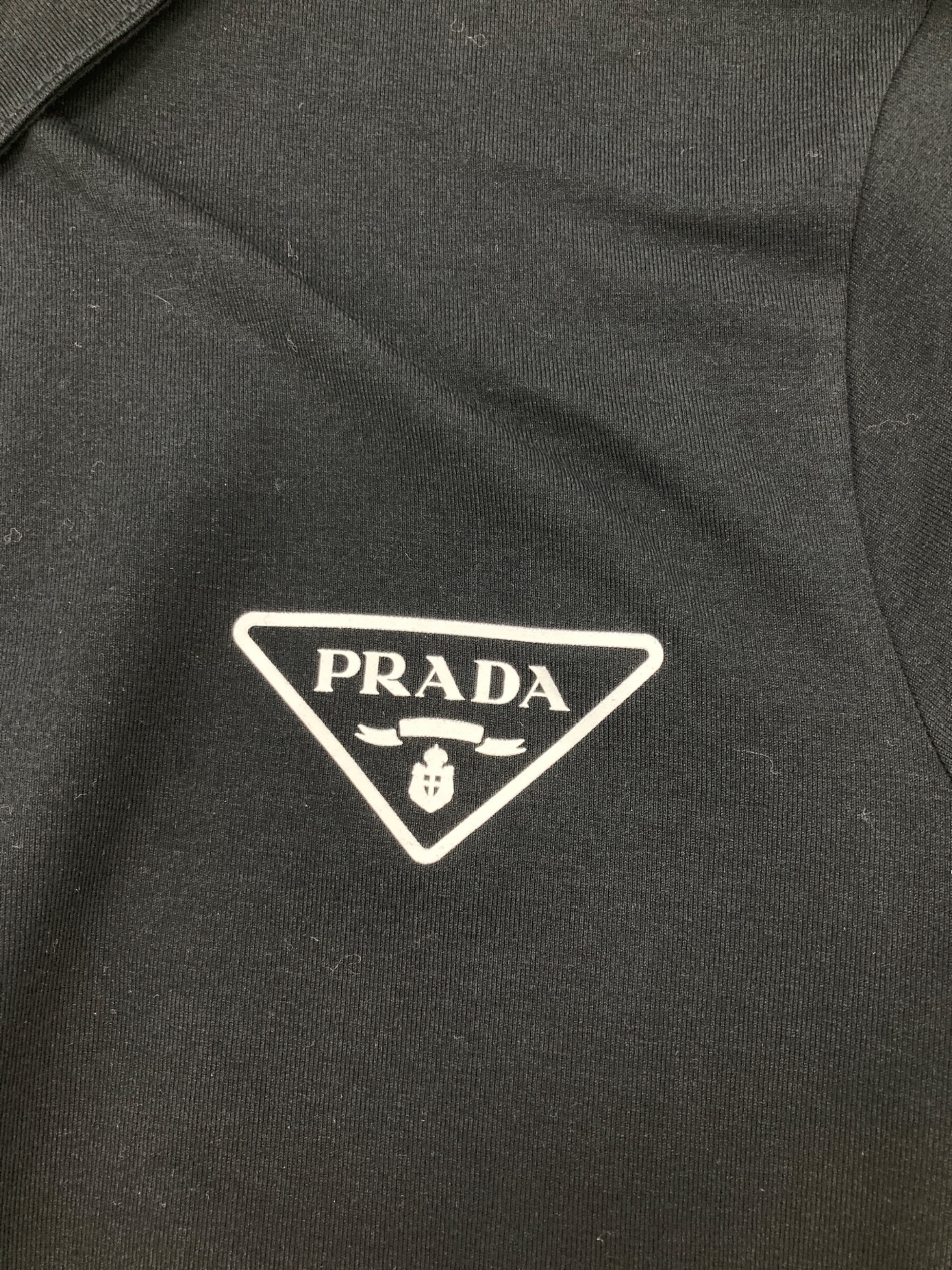 中古・古着通販】PRADA (プラダ) ポロシャツ ブラック サイズ:S