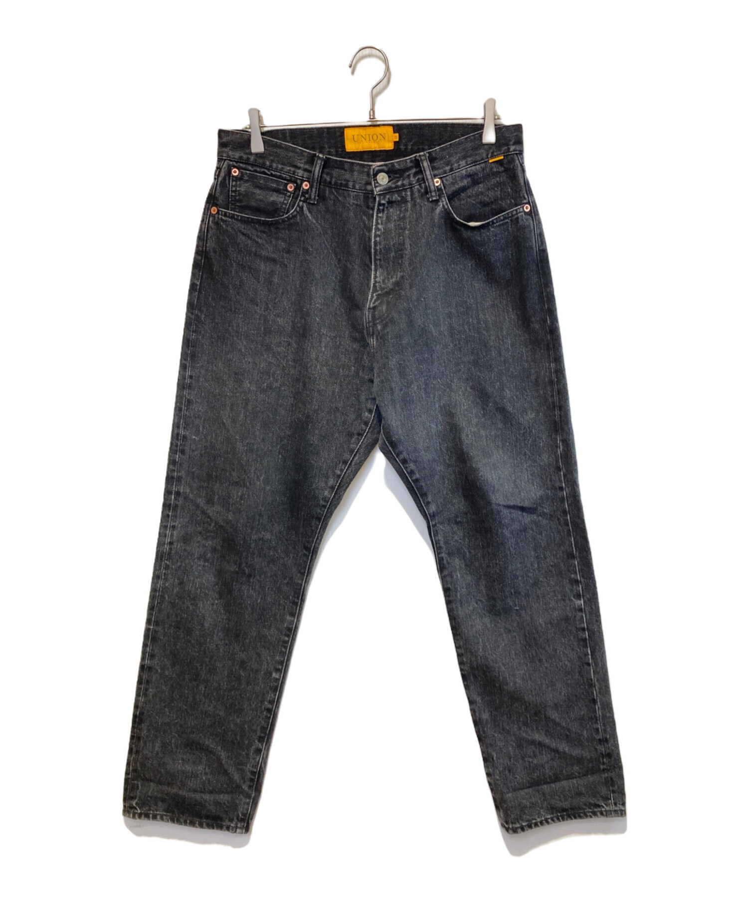 中古・古着通販】UNION (ユニオン) ブラックデニムパンツ ブラック 